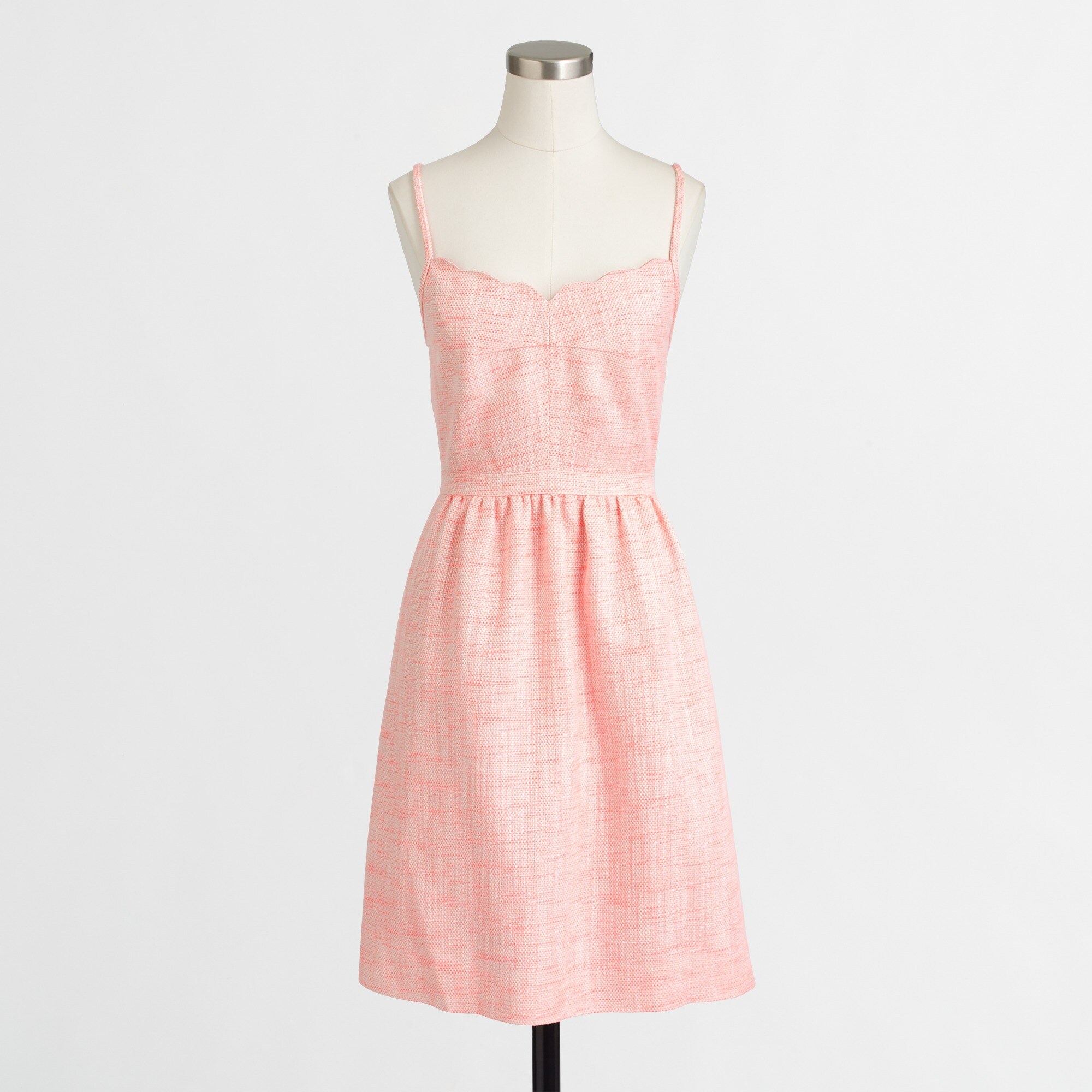 shimmer scalloped cami dress for women