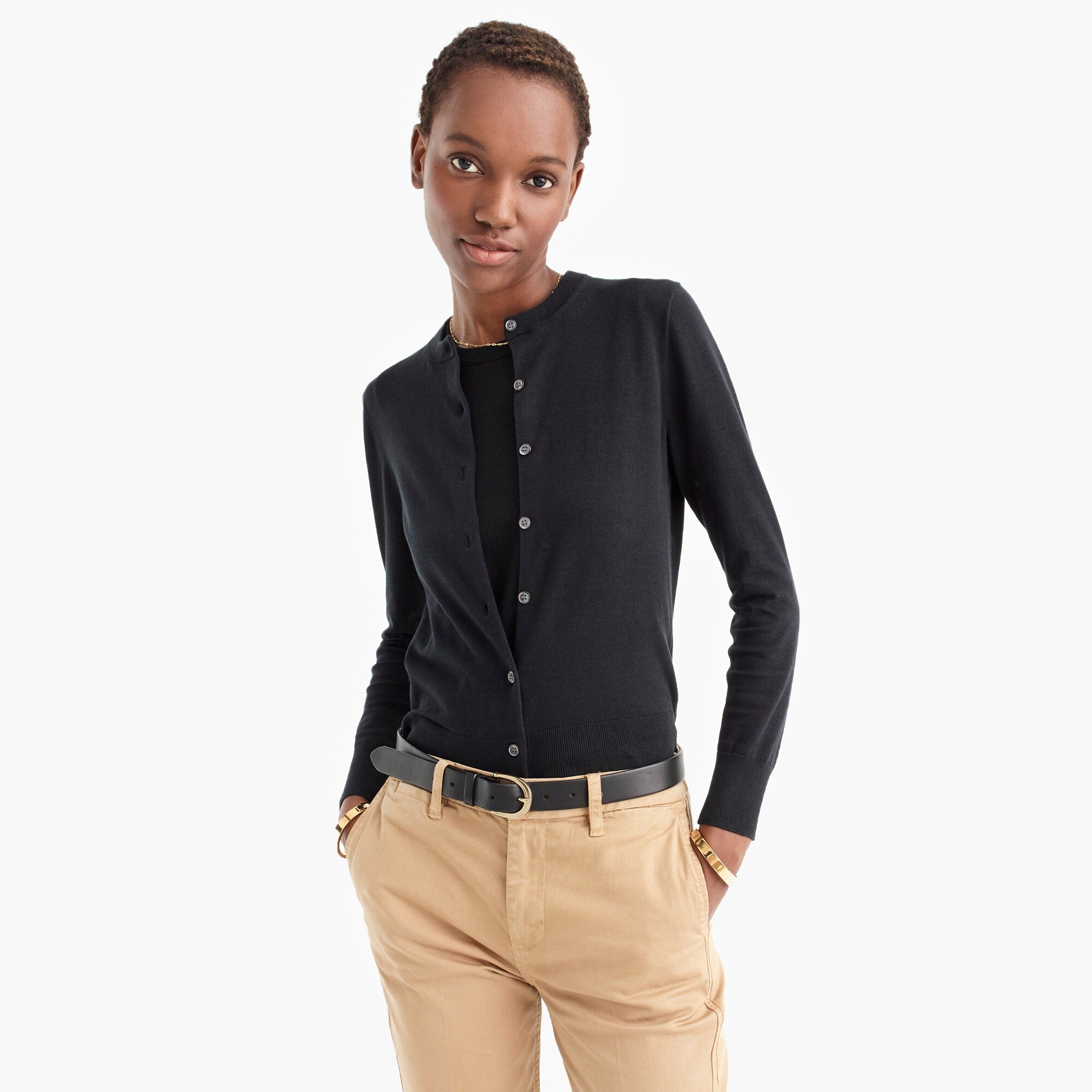 j crew cotton cardigan