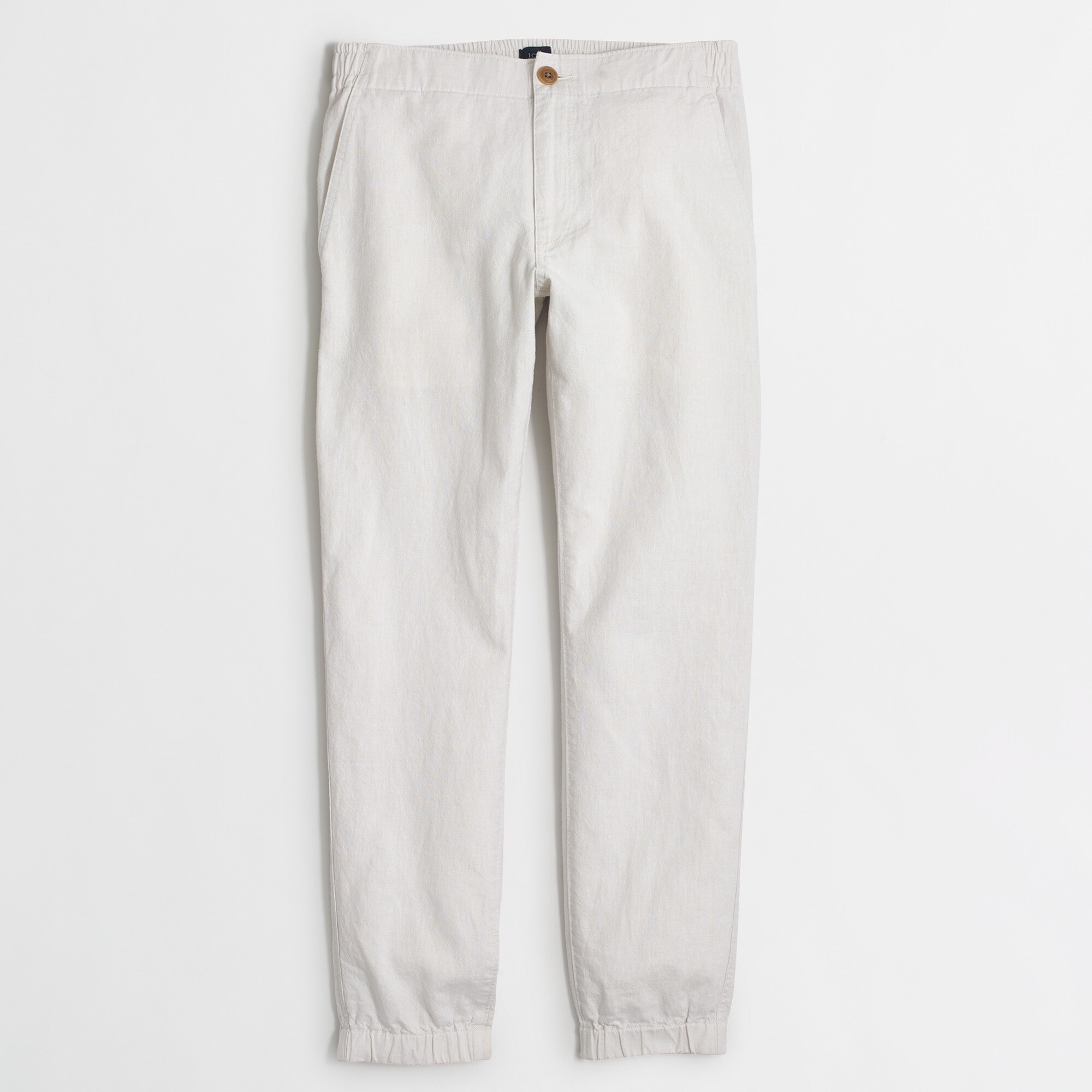 Linen-cotton jogger pant