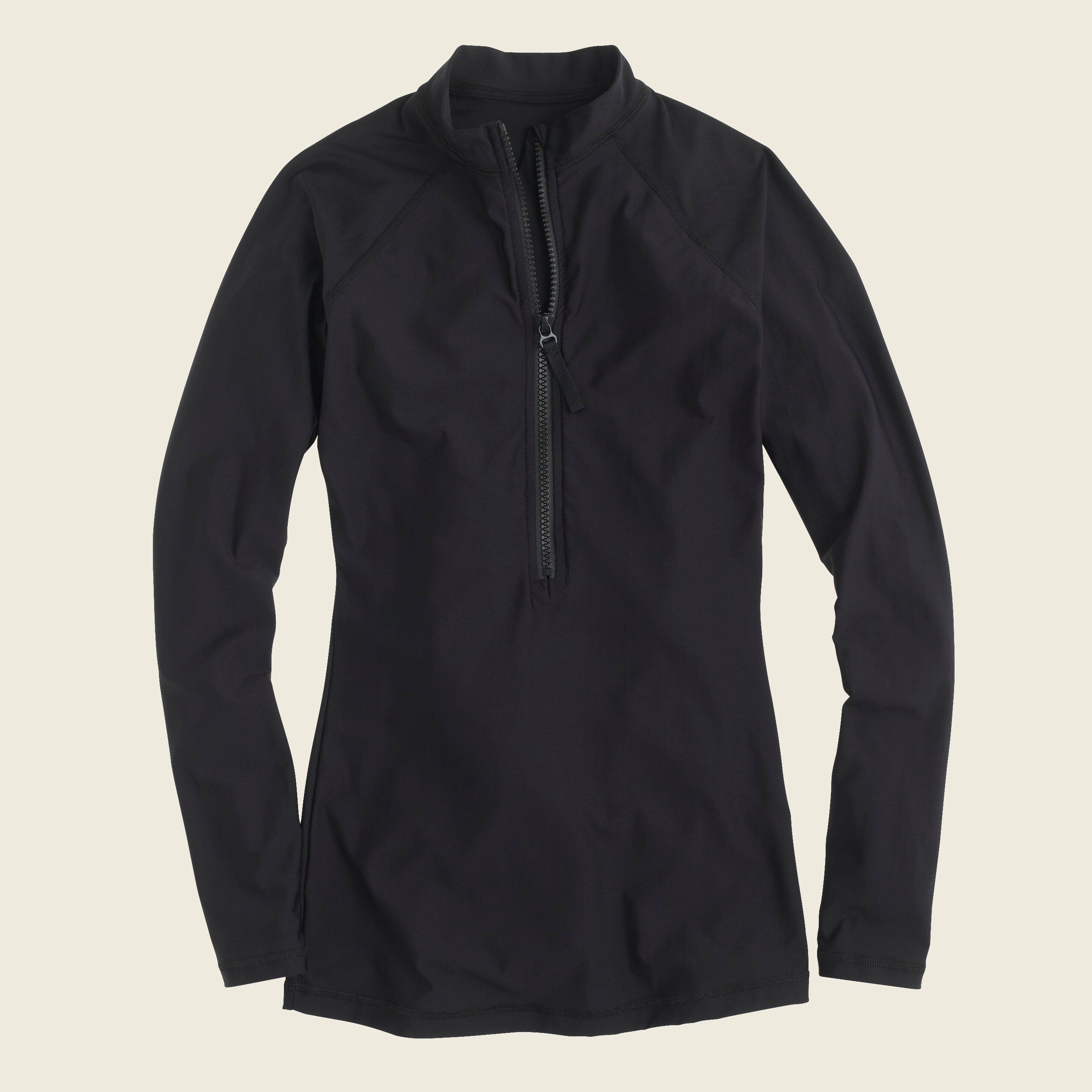 Solid long-sleeve rash guard
