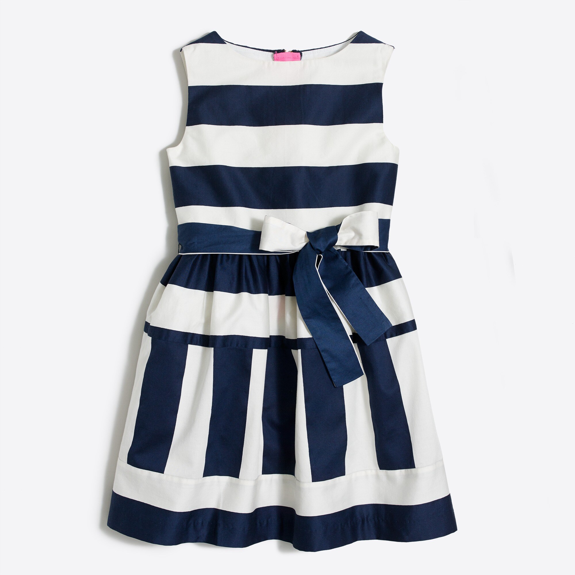 girls' striped sateen dress for girls