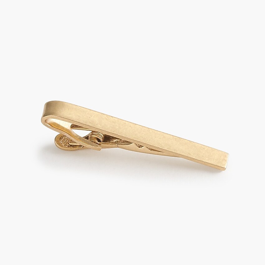 j.crew: brushed tie clip for men, right side, view zoomed