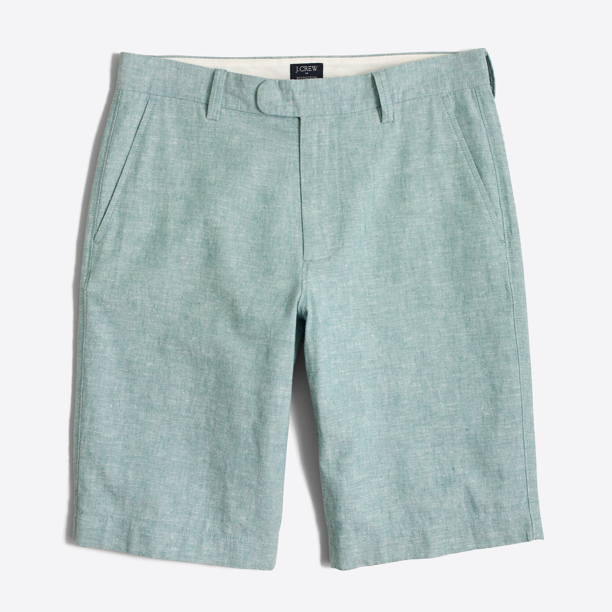 11" linen-cotton rivington short for men