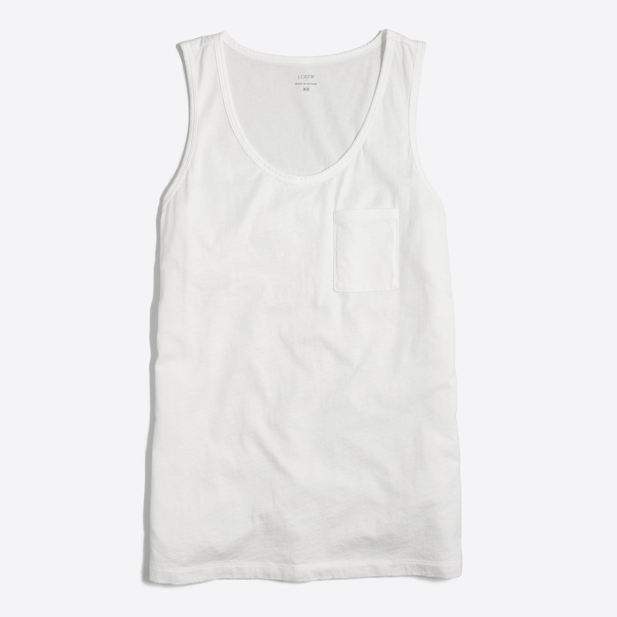 piece-dyed tank top for women