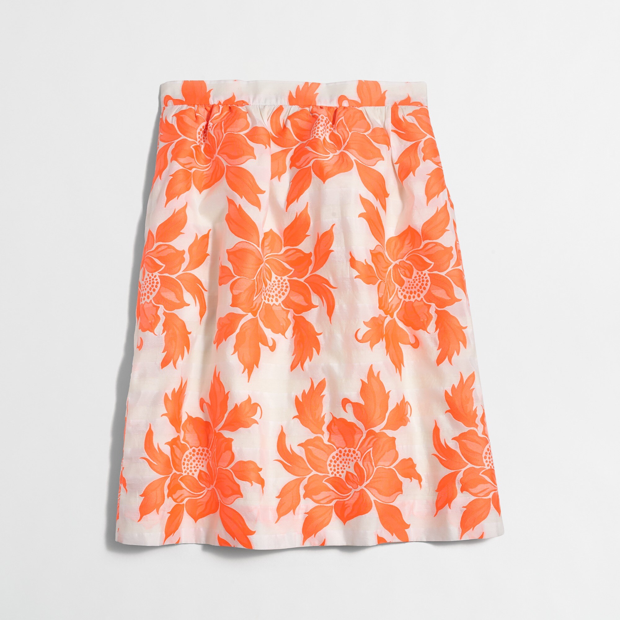 Neon floral flounce skirt