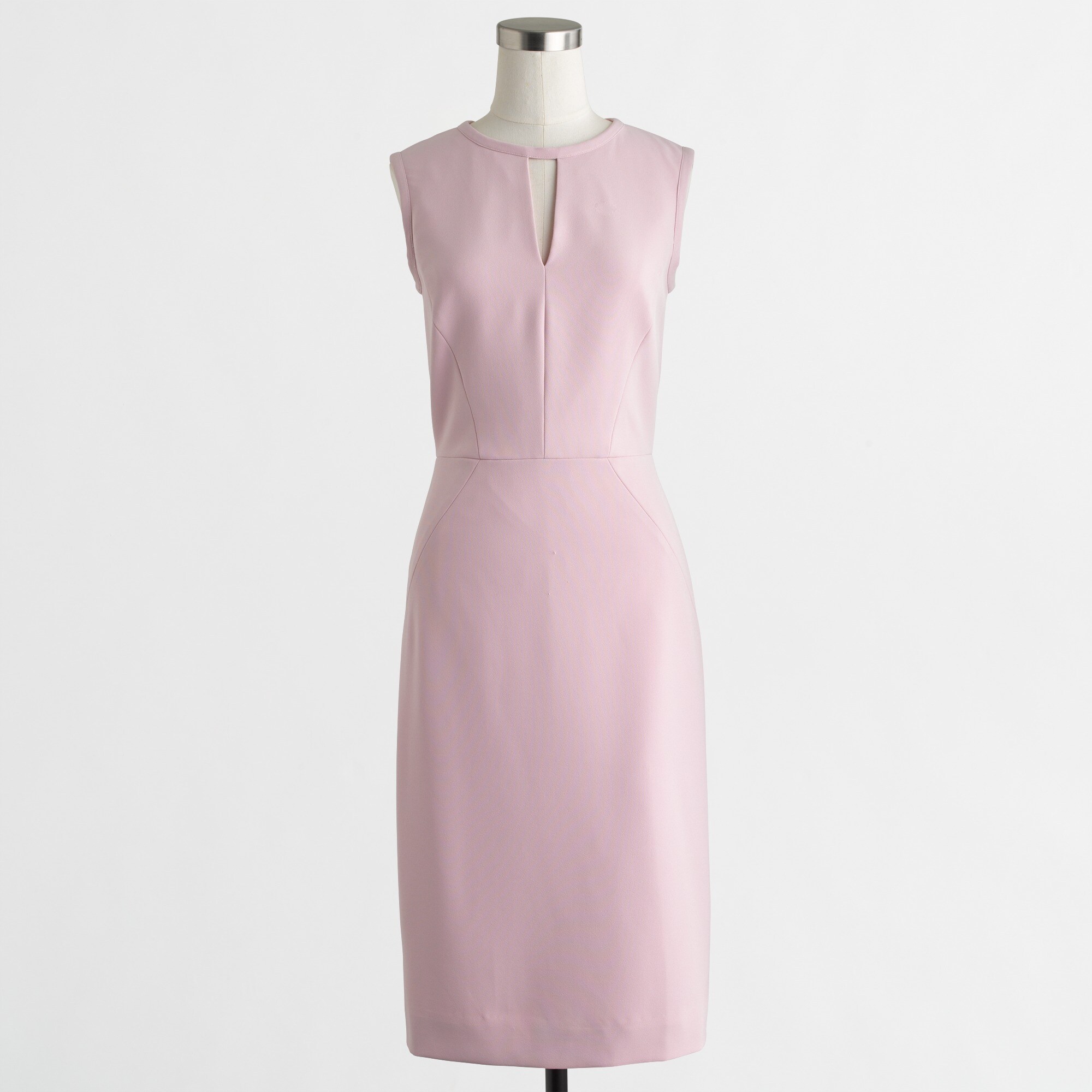 Crepe keyhole dress