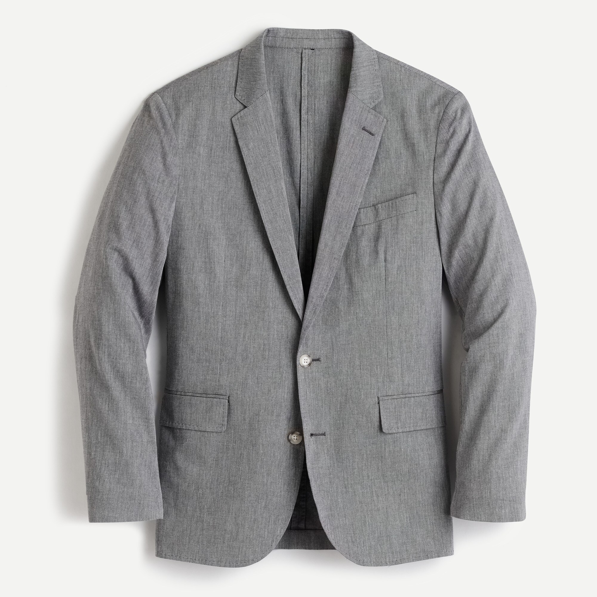 Ludlow Slim-fit unstructured suit jacket in cotton-linen