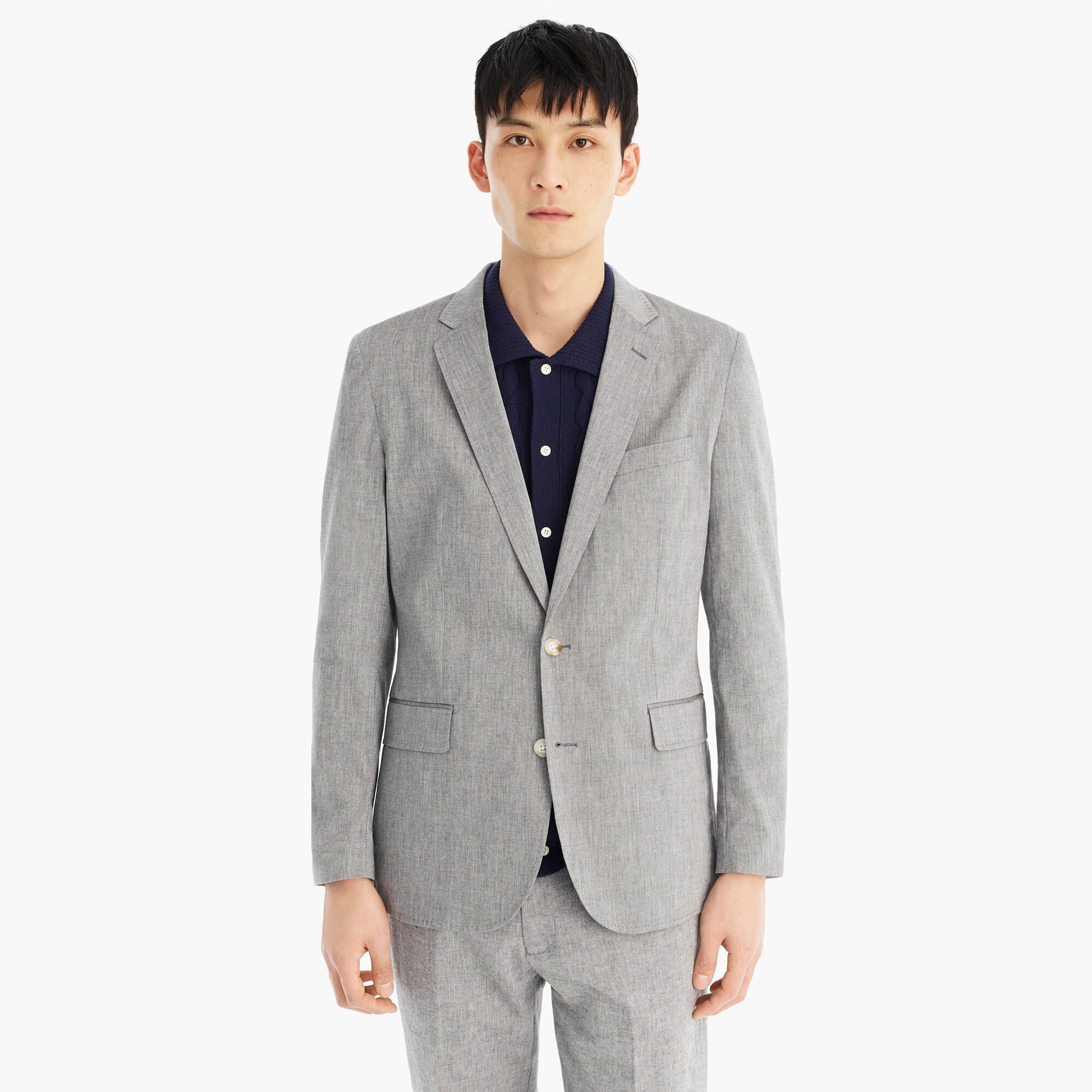 mens unlined linen blazer