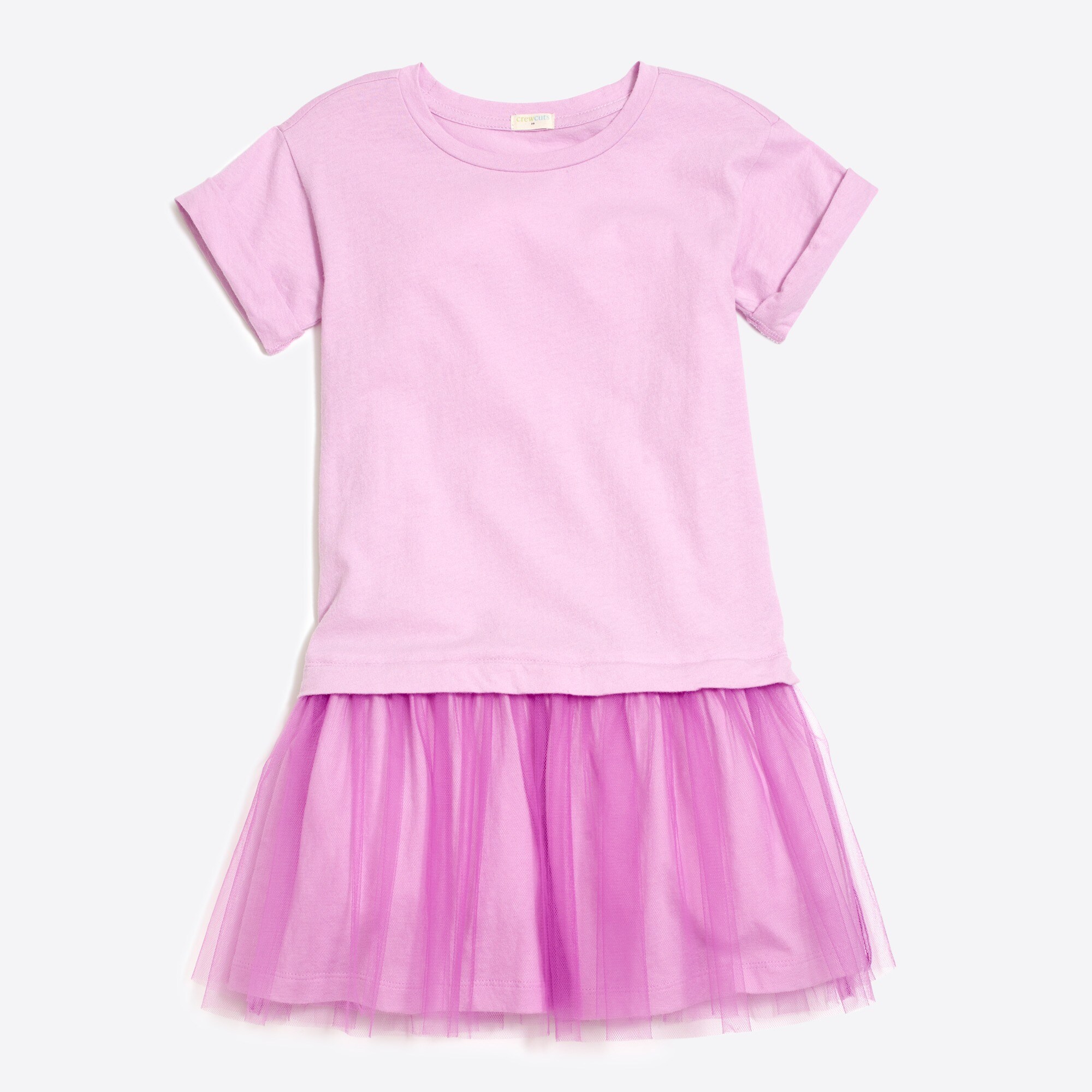 Girls' tulle T-shirt dress