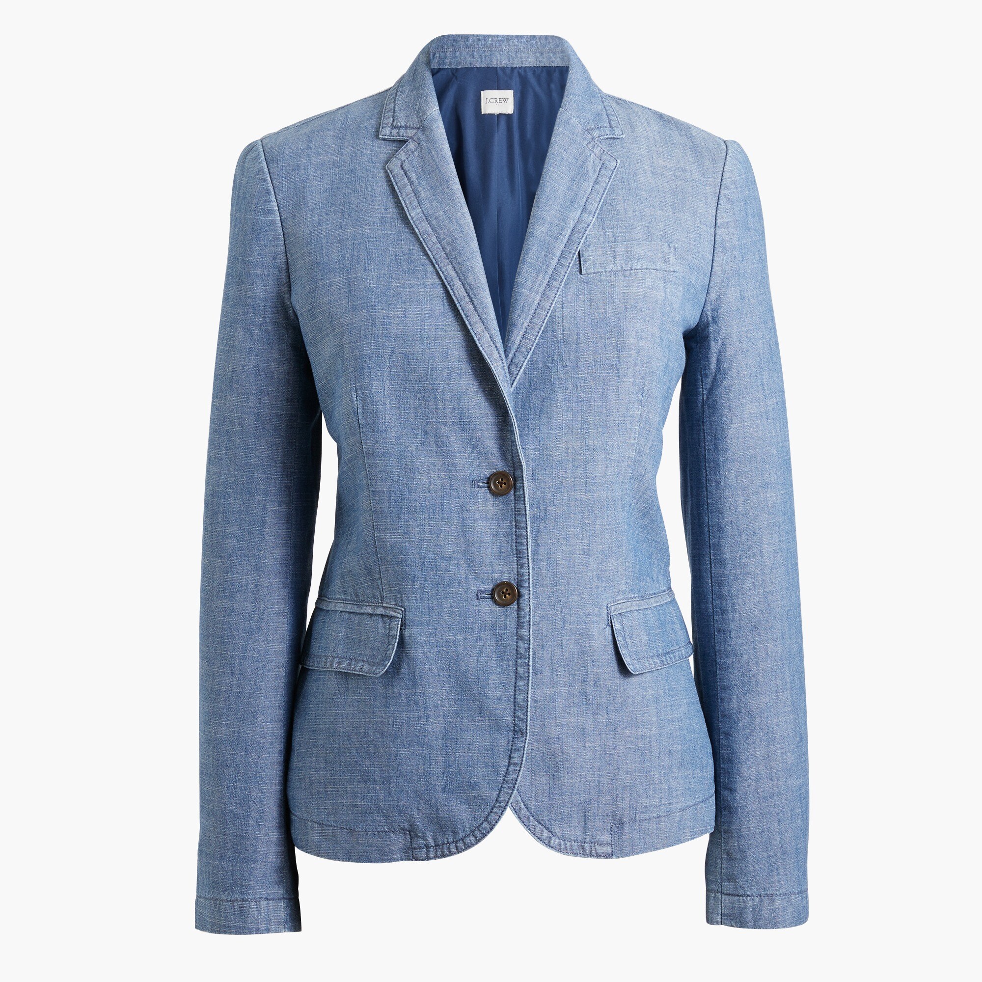 chambray blazer for women