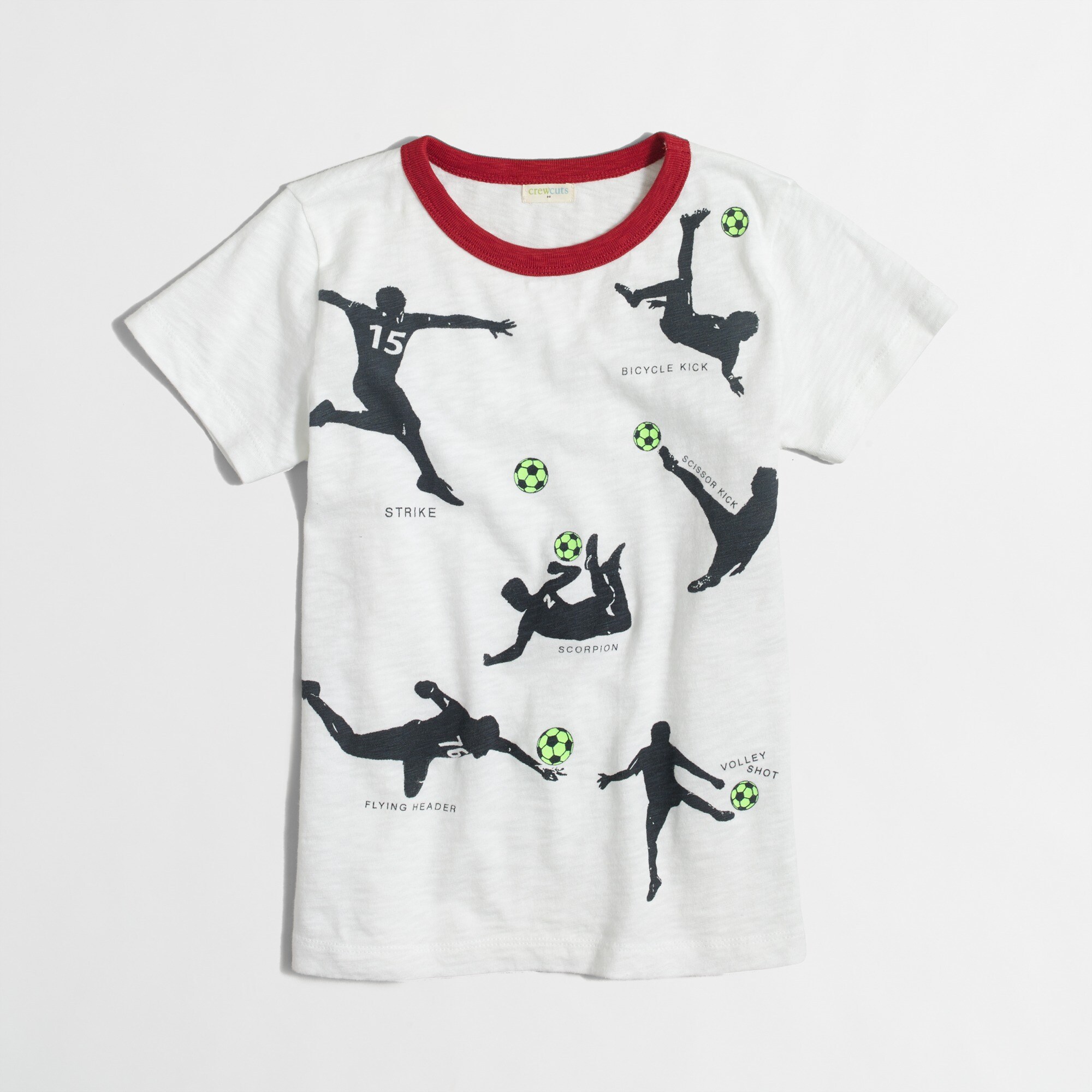 Boys' glow-in-the-dark soccer graphic tee