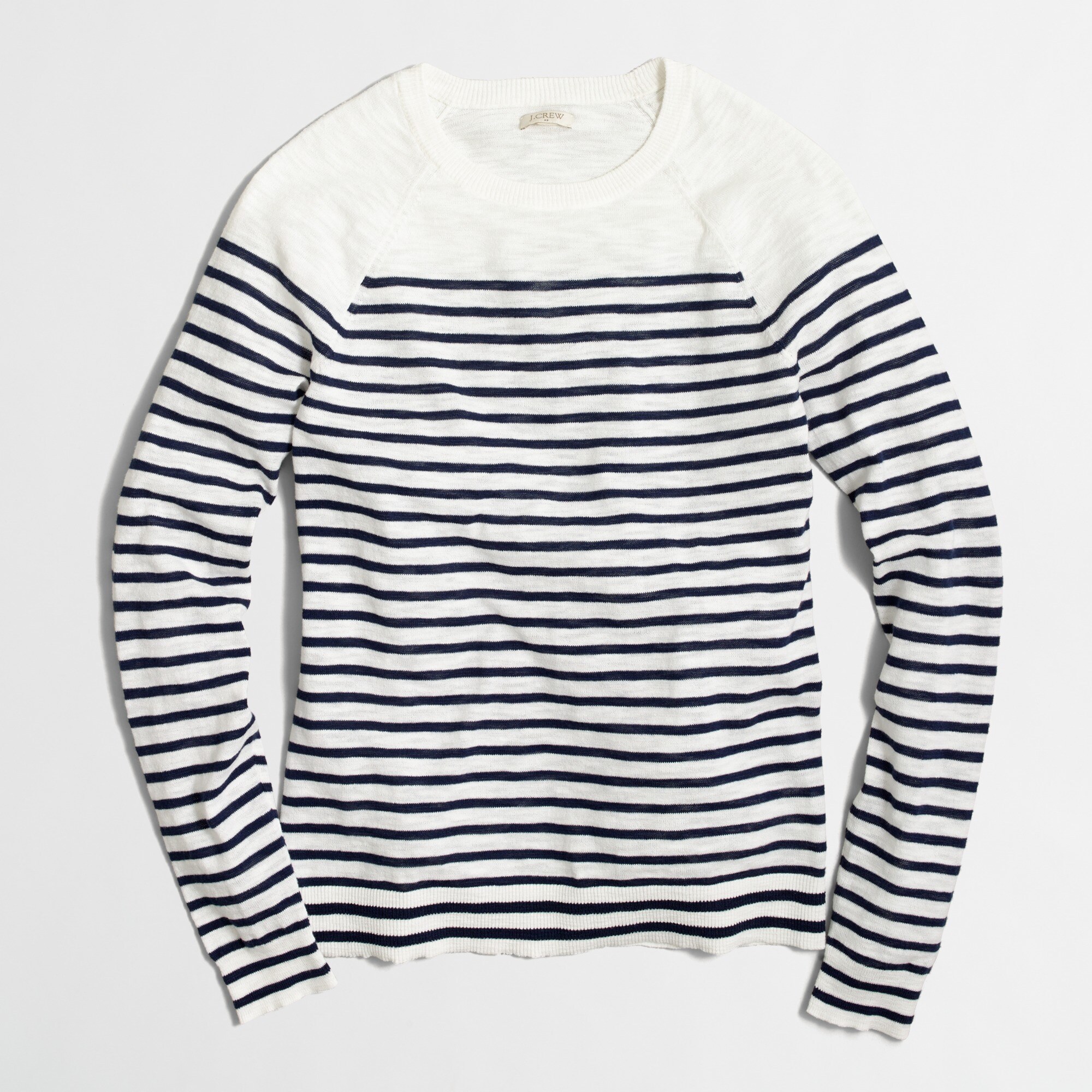 Drop-striped Teddie sweater