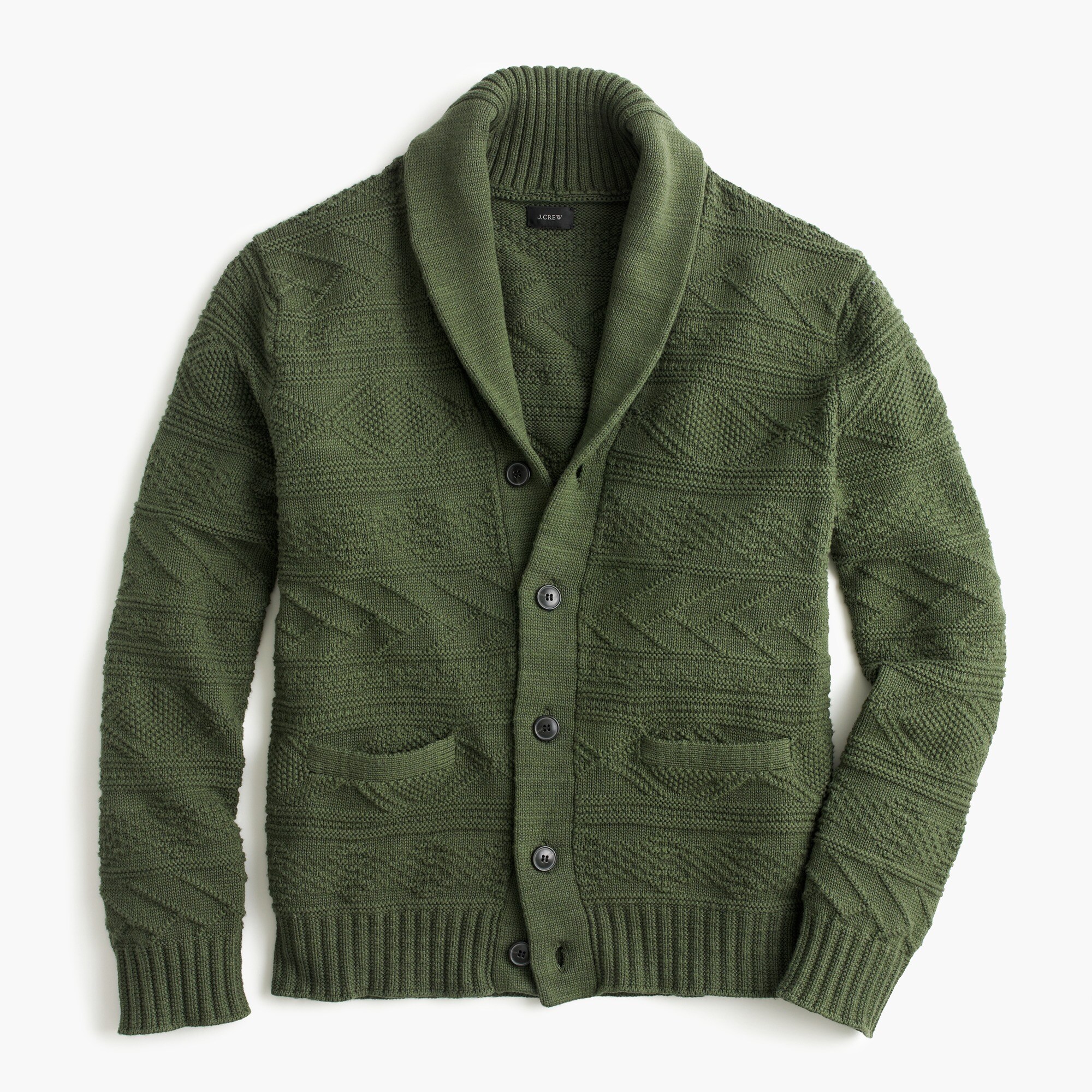 J.Crew Cotton Guernsey Shawlcollar Cardigan Sweater