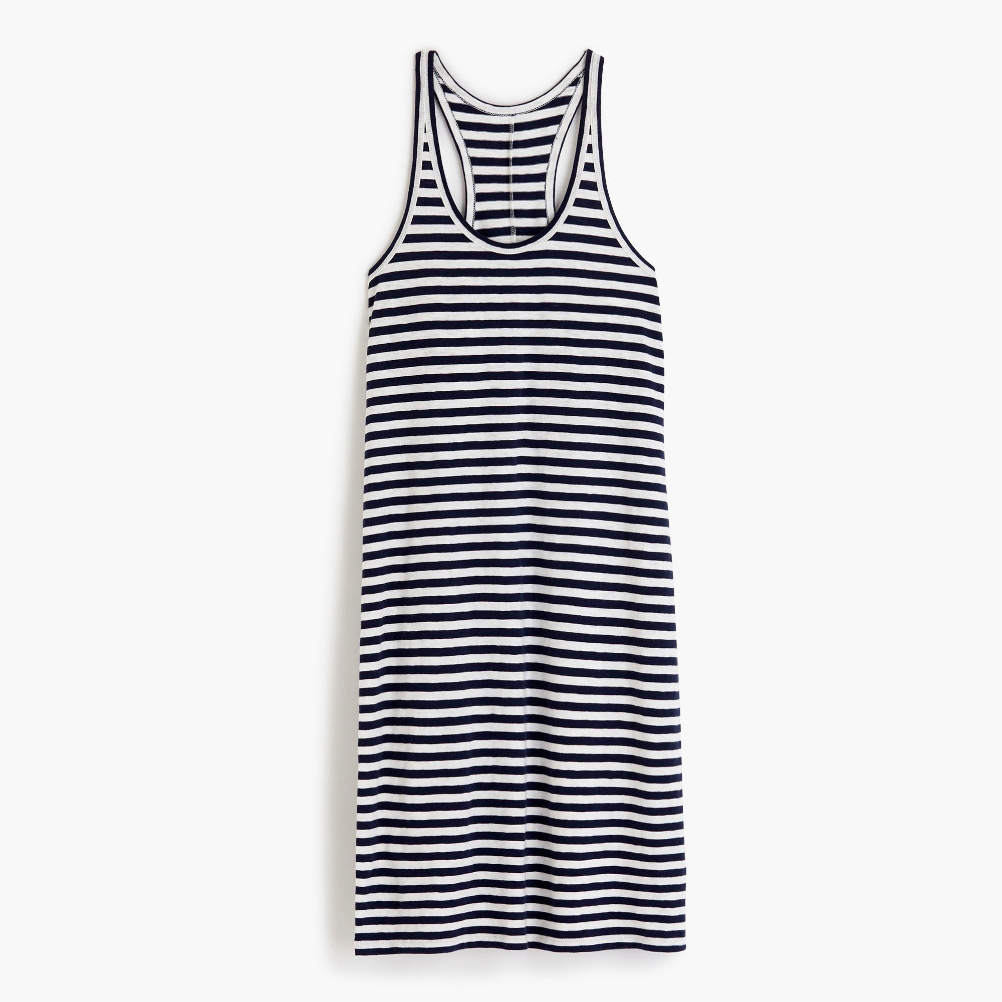 Racerback tank dress in stripe