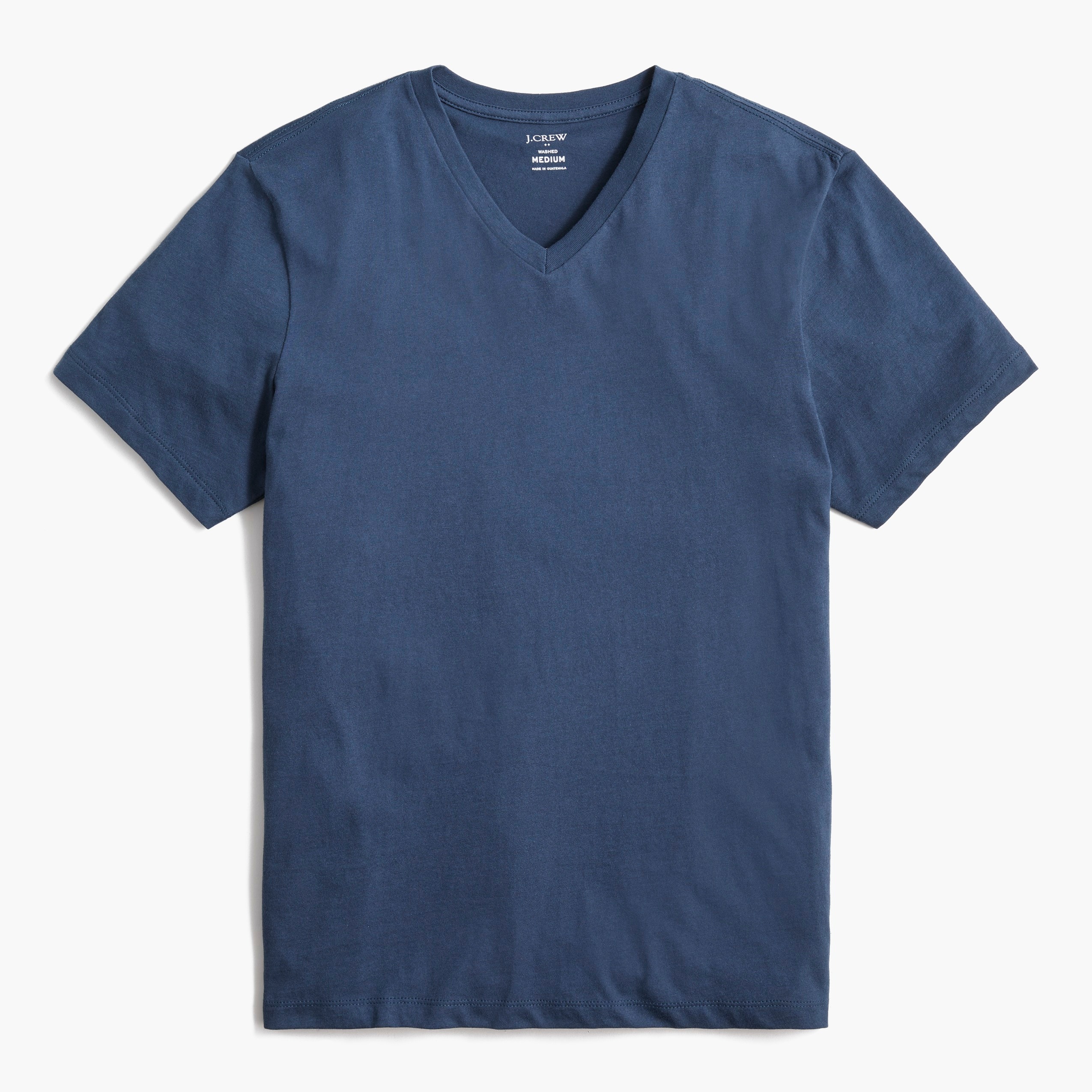  Washed jersey V-neck tee