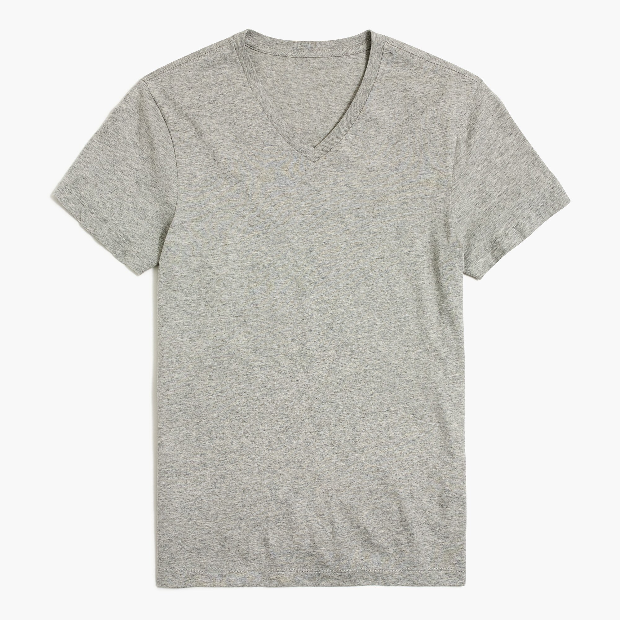 Washed jersey V-neck tee
