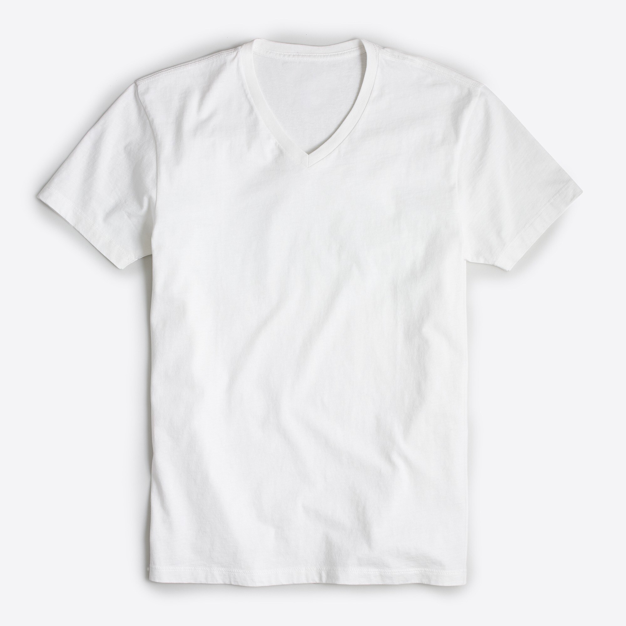 Slim washed jersey V-neck tee