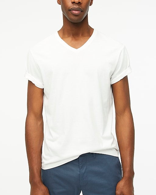  Tall slim washed jersey V-neck tee