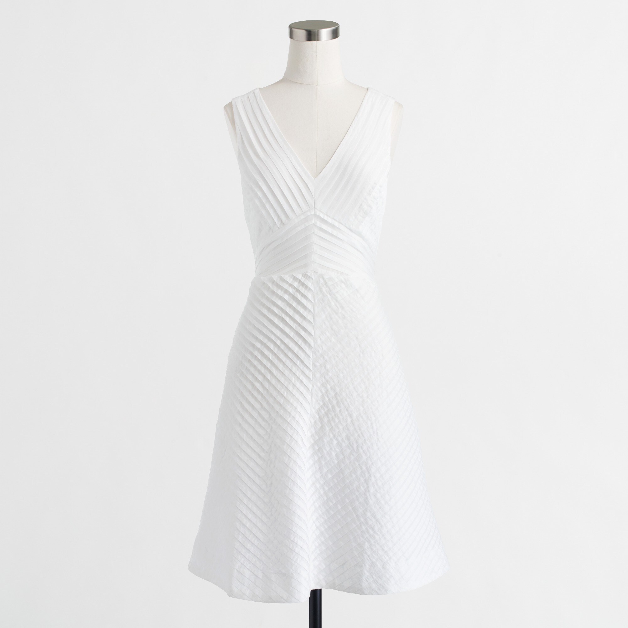 Chevron pleated dress