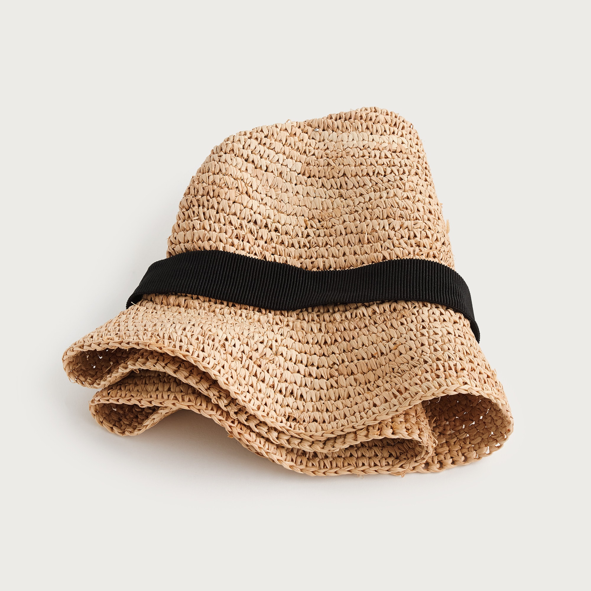 Packable straw hat