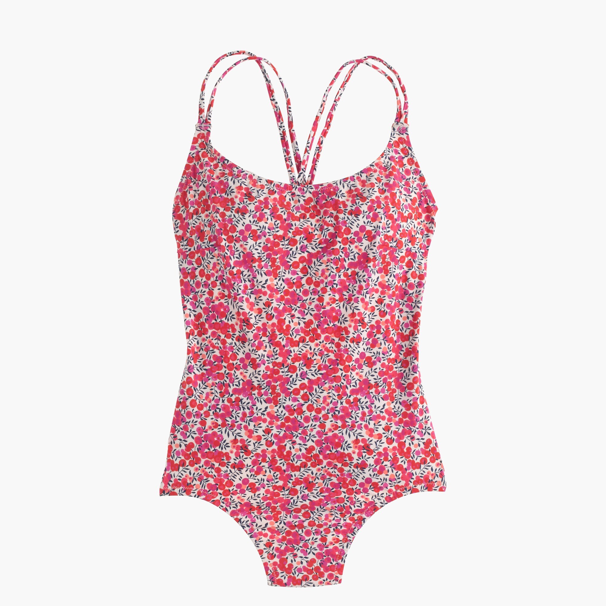 Strappy one-piece swimsuit in Liberty® Wiltshire floral
