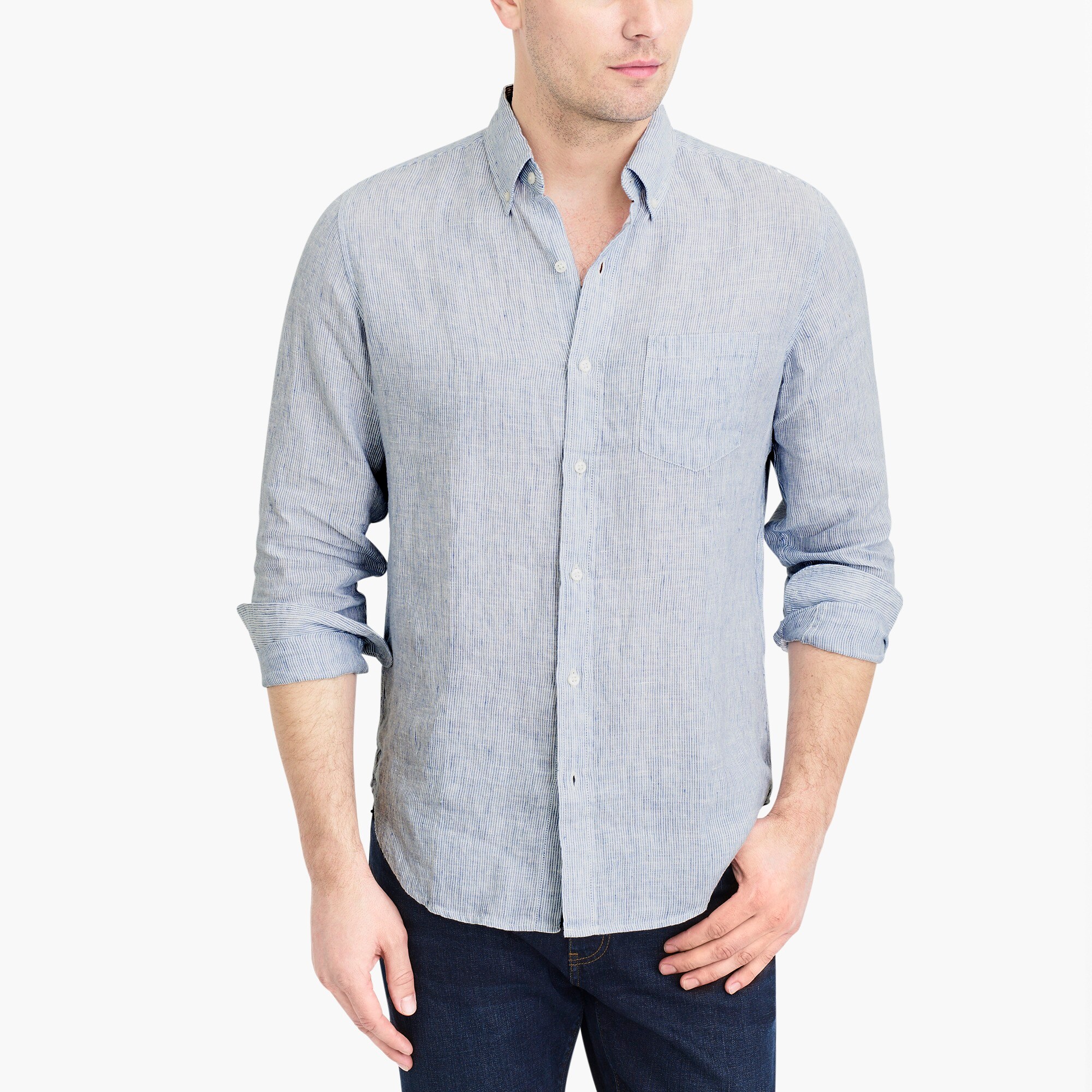 Slim linen shirt