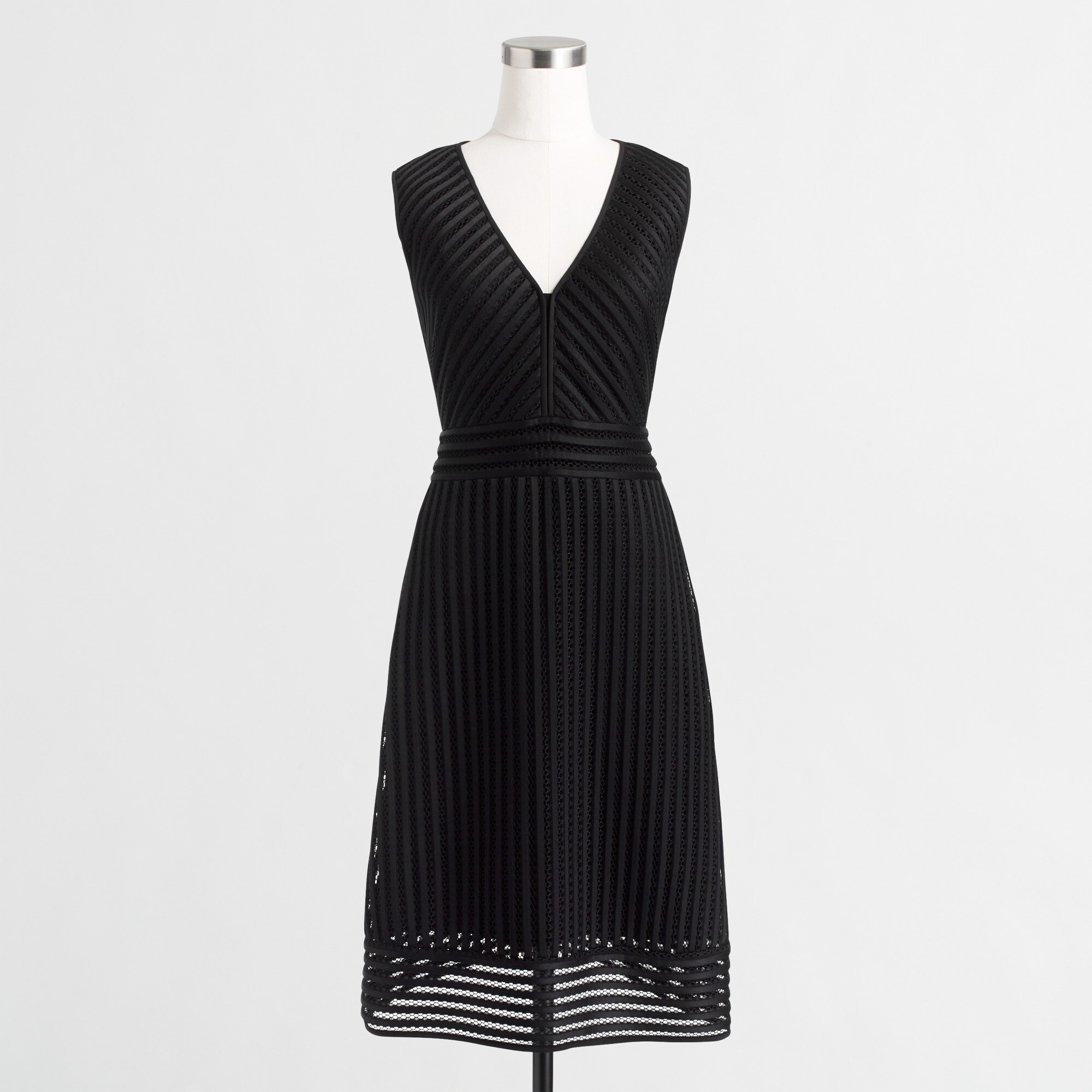 Striped eyelet dress