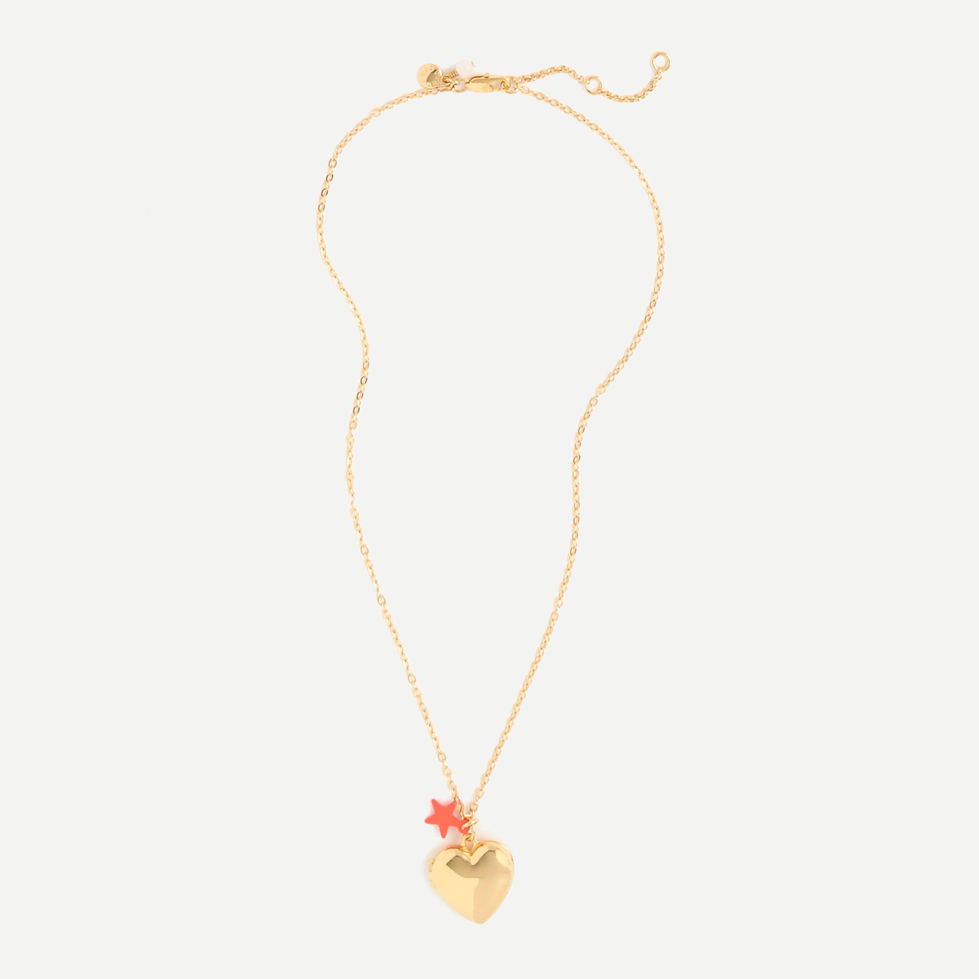 J.Crew Girls' Charm Necklace With Stars And Hearts
