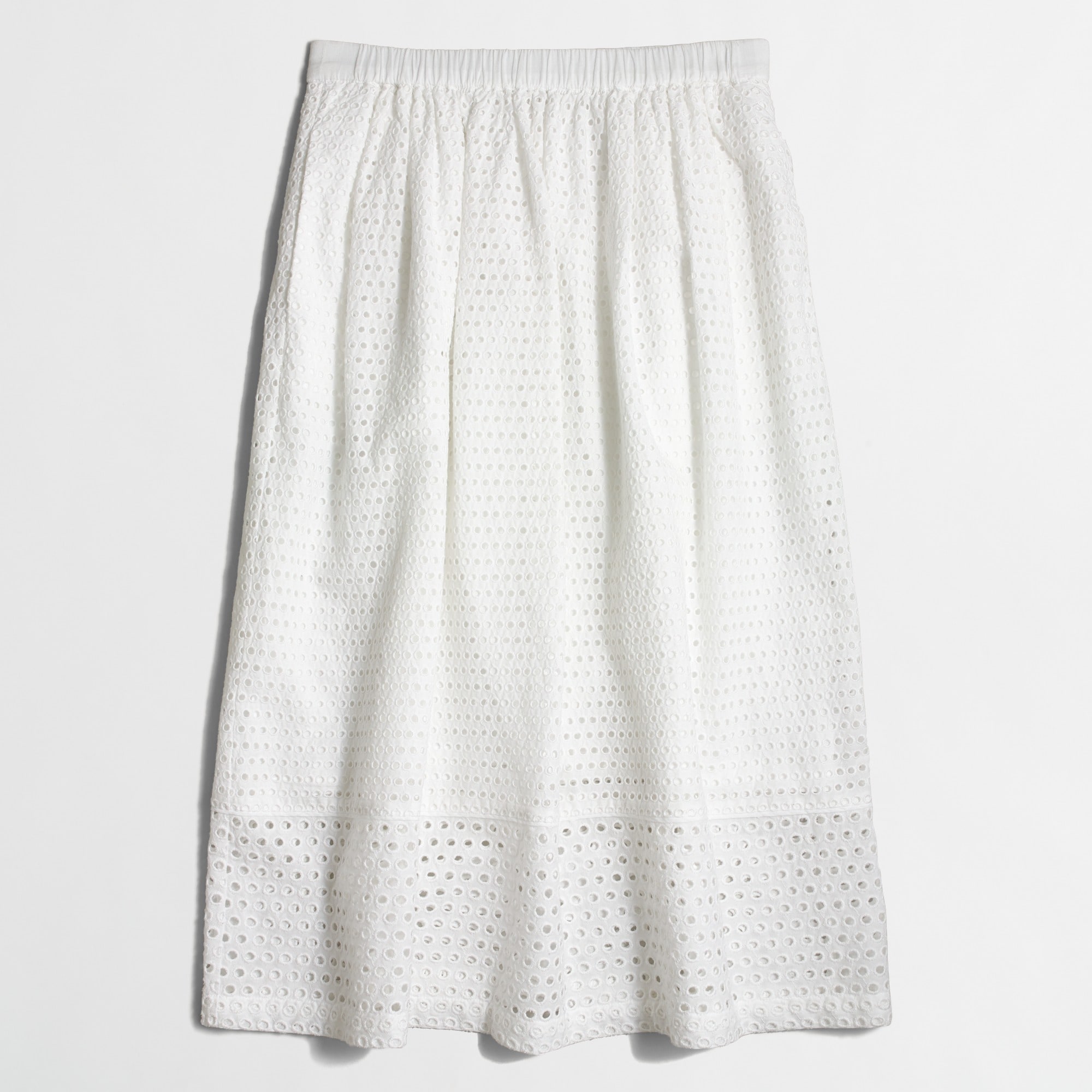 Eyelet skirt