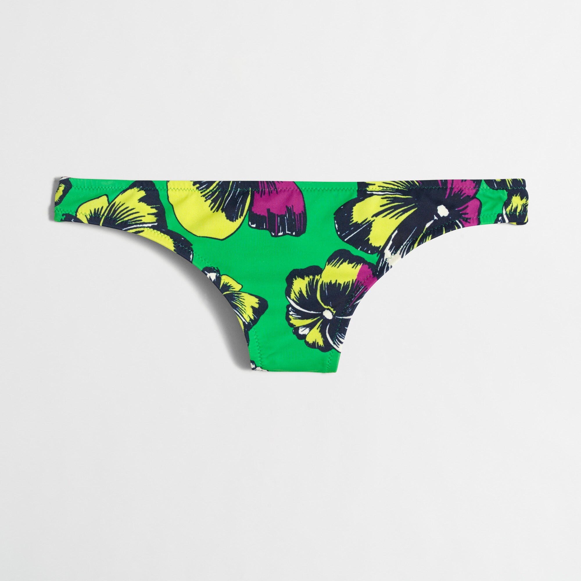 Graphic floral bikini bottom