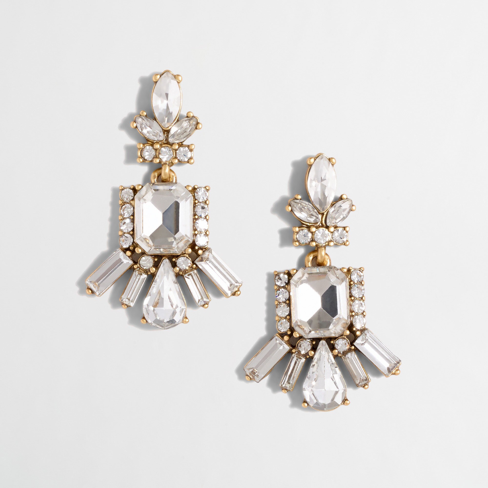 Floral chandelier earrings