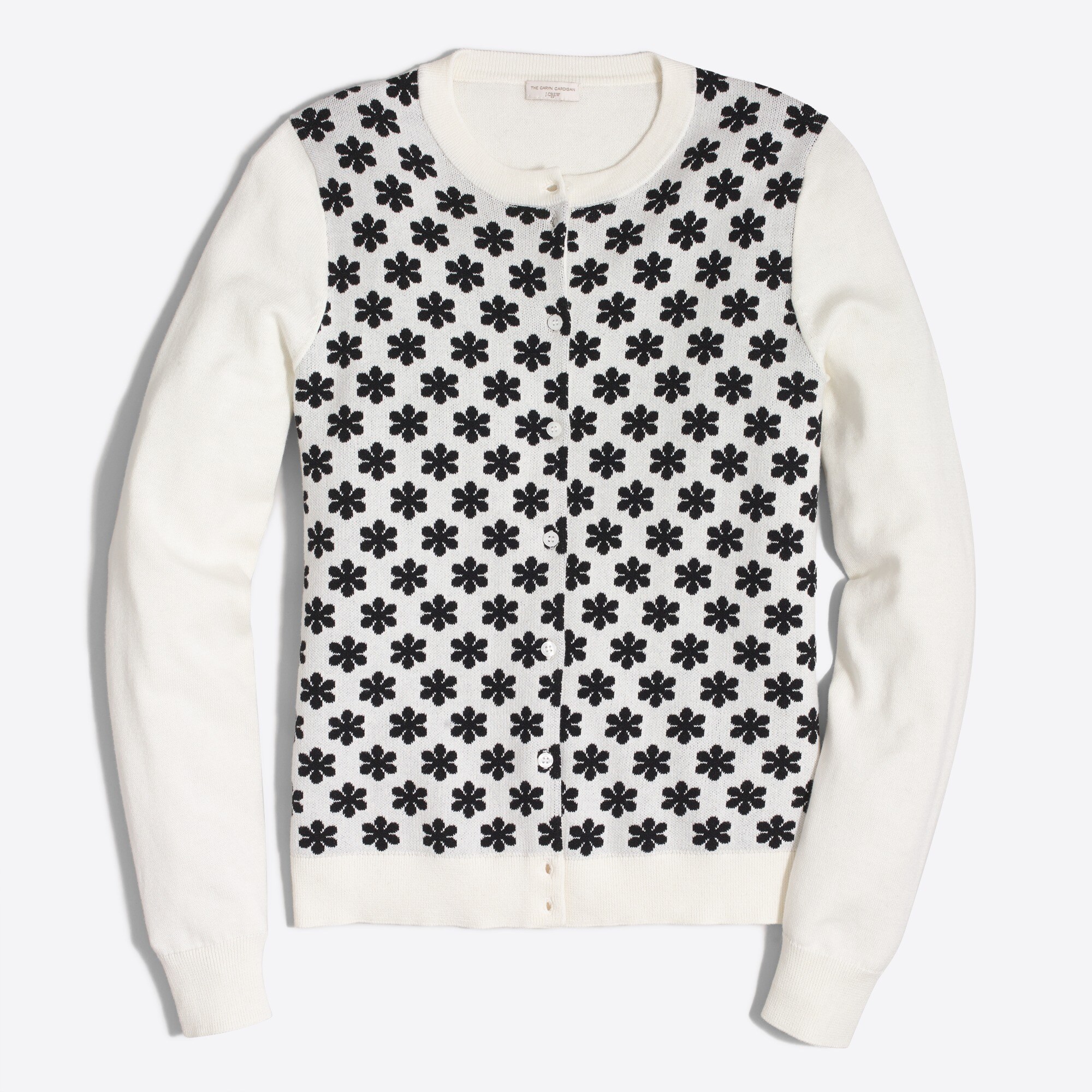 Daisy-plaited Caryn cardigan sweater