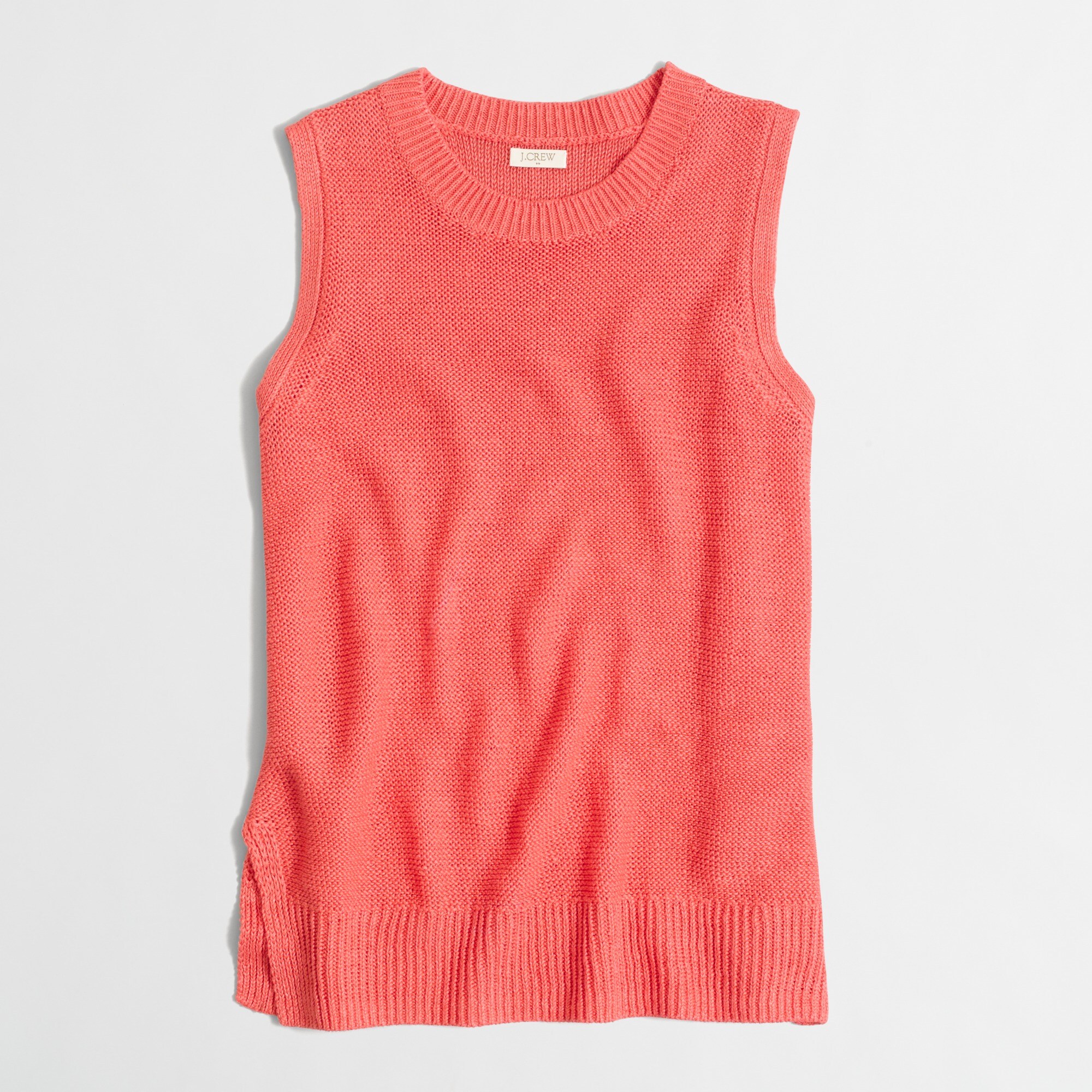 linen sweater-tank top for women