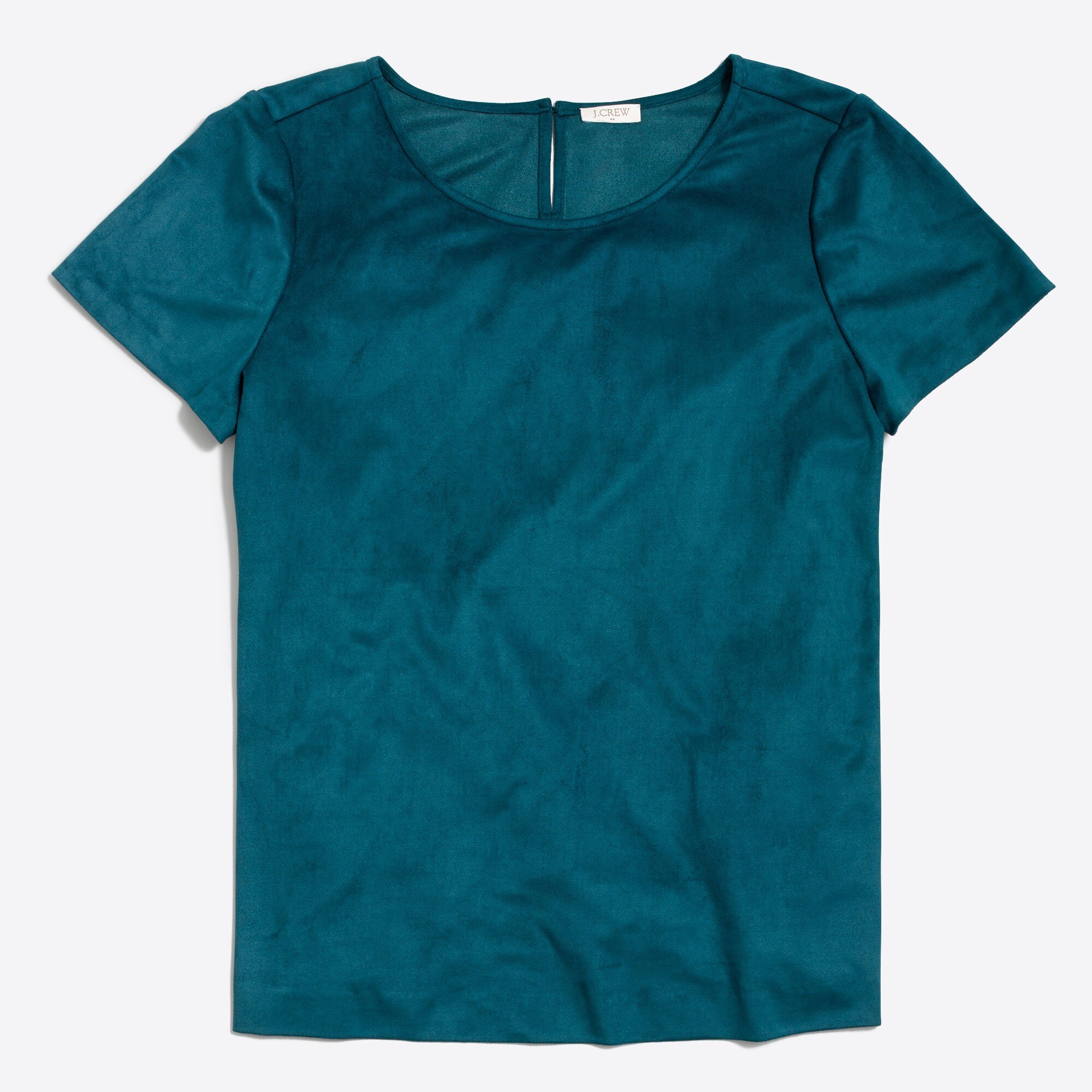 Faux-suede tee