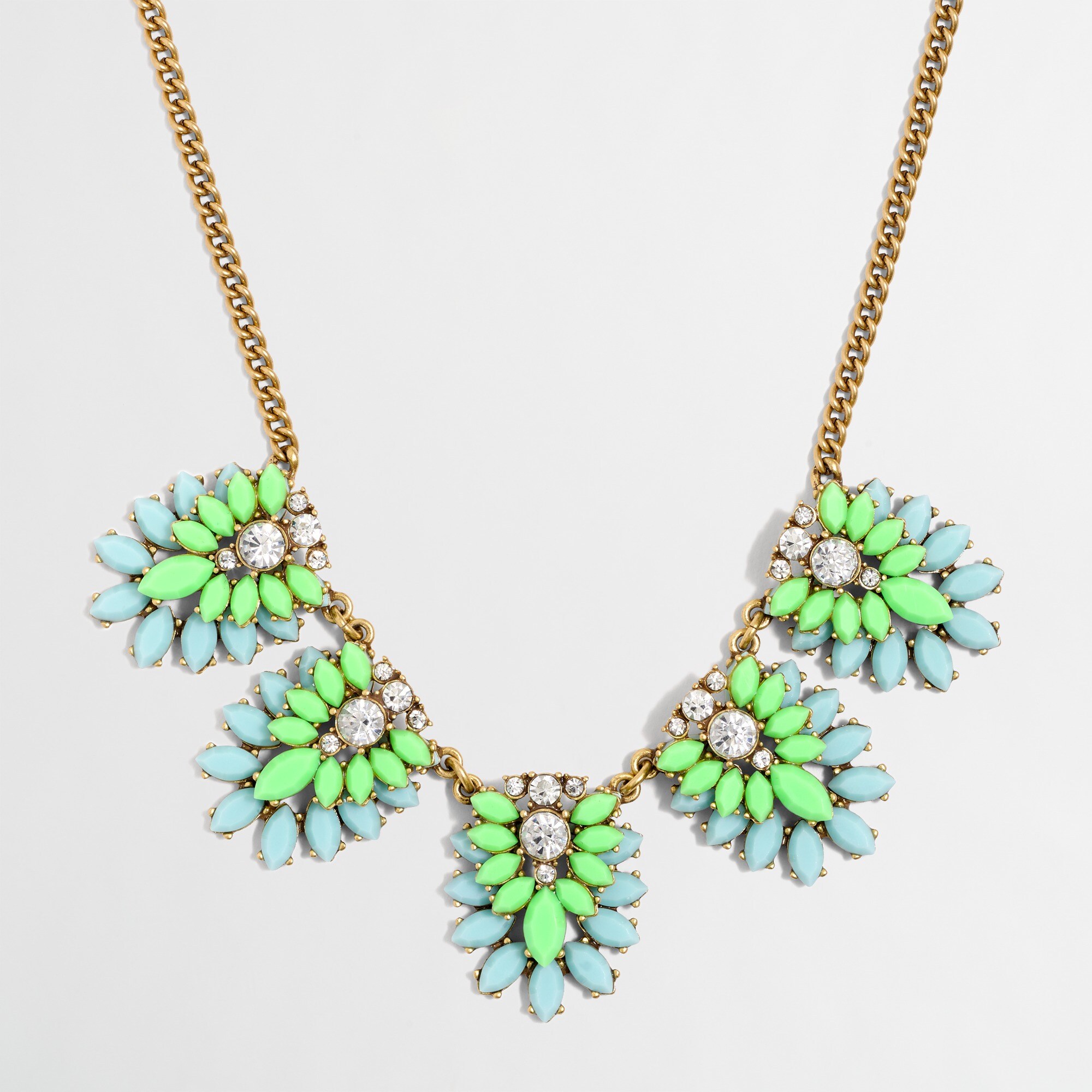 Layered gemstone necklace