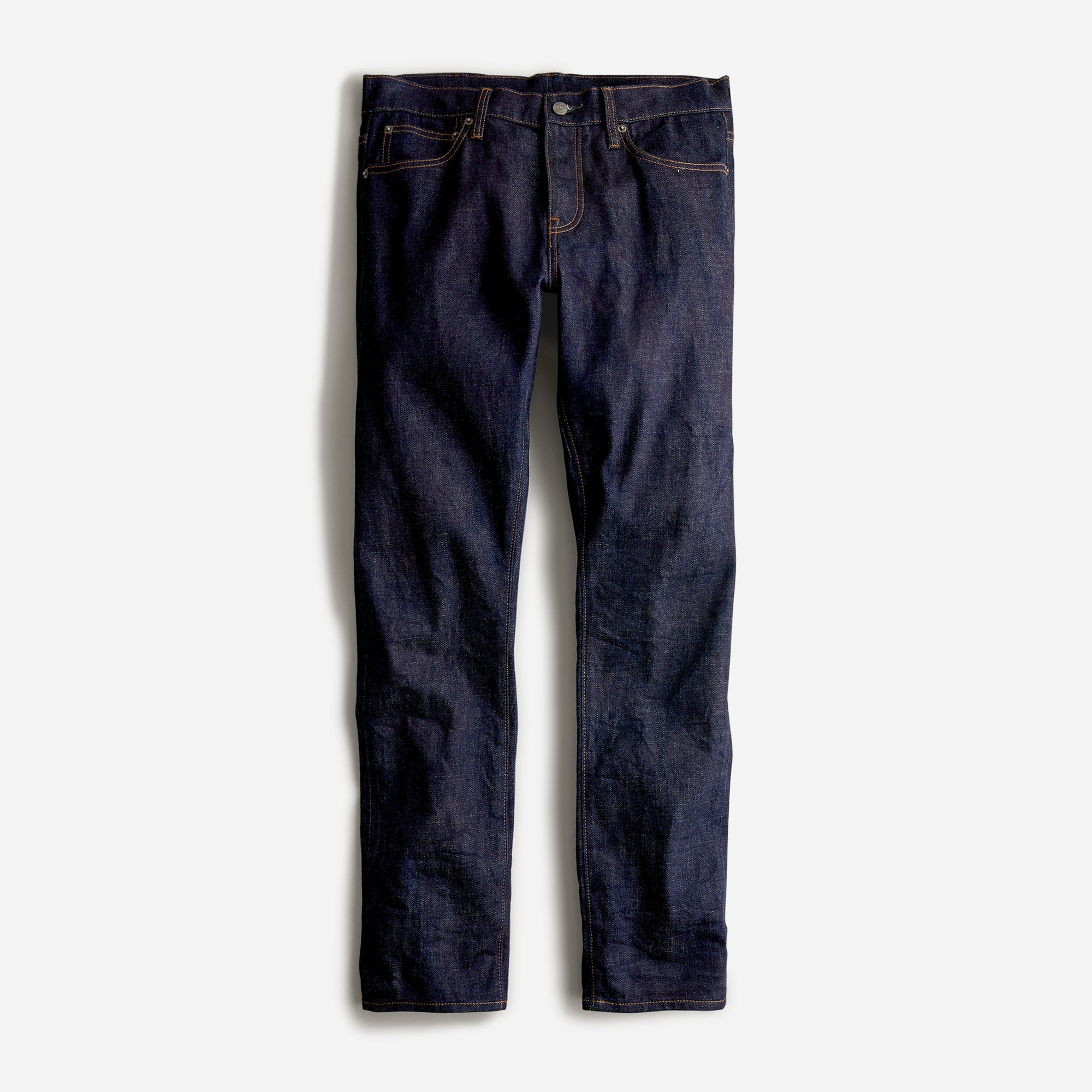 484 Slim-fit jean in raw indigo stretch selvedge Japanese denim