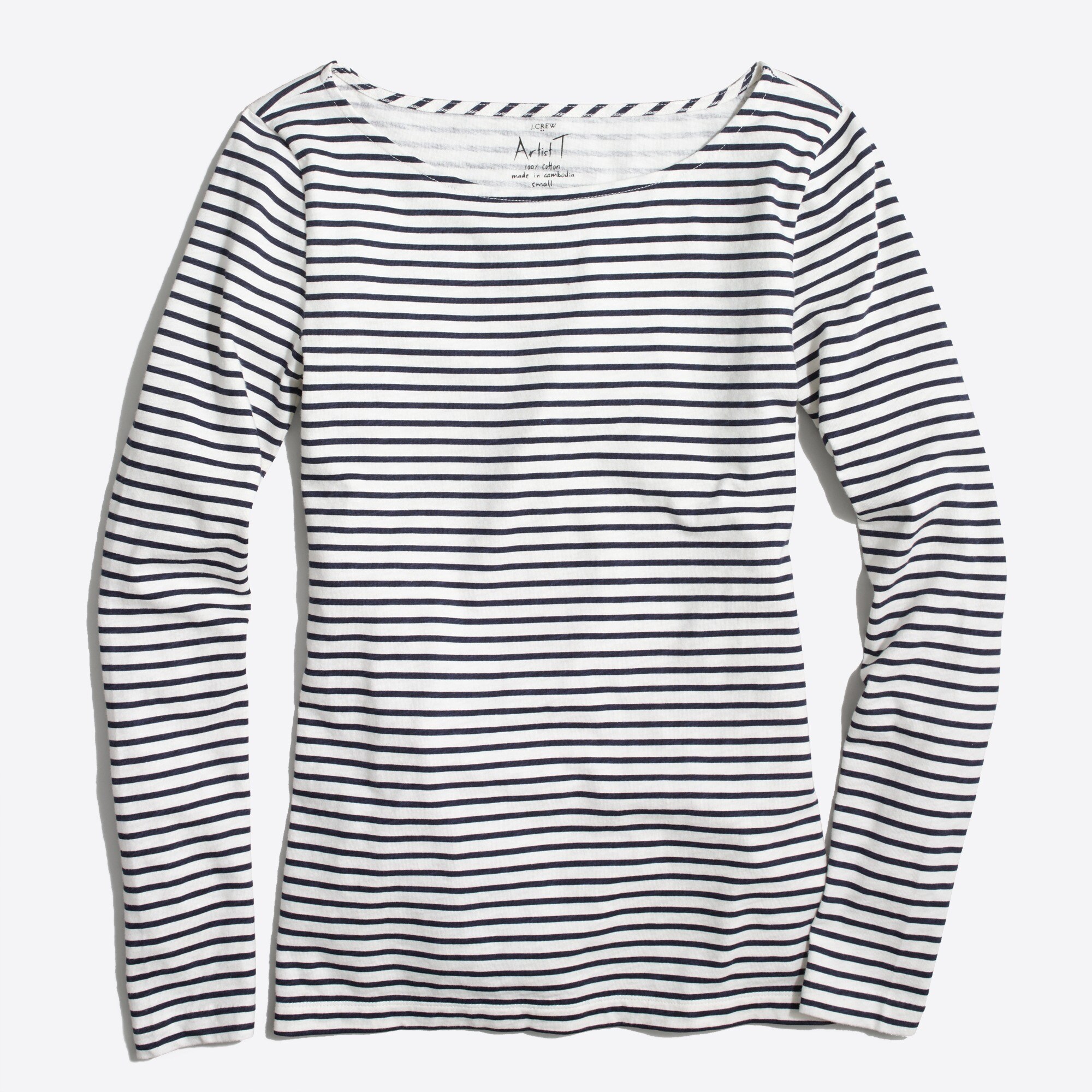 striped artist tee for women