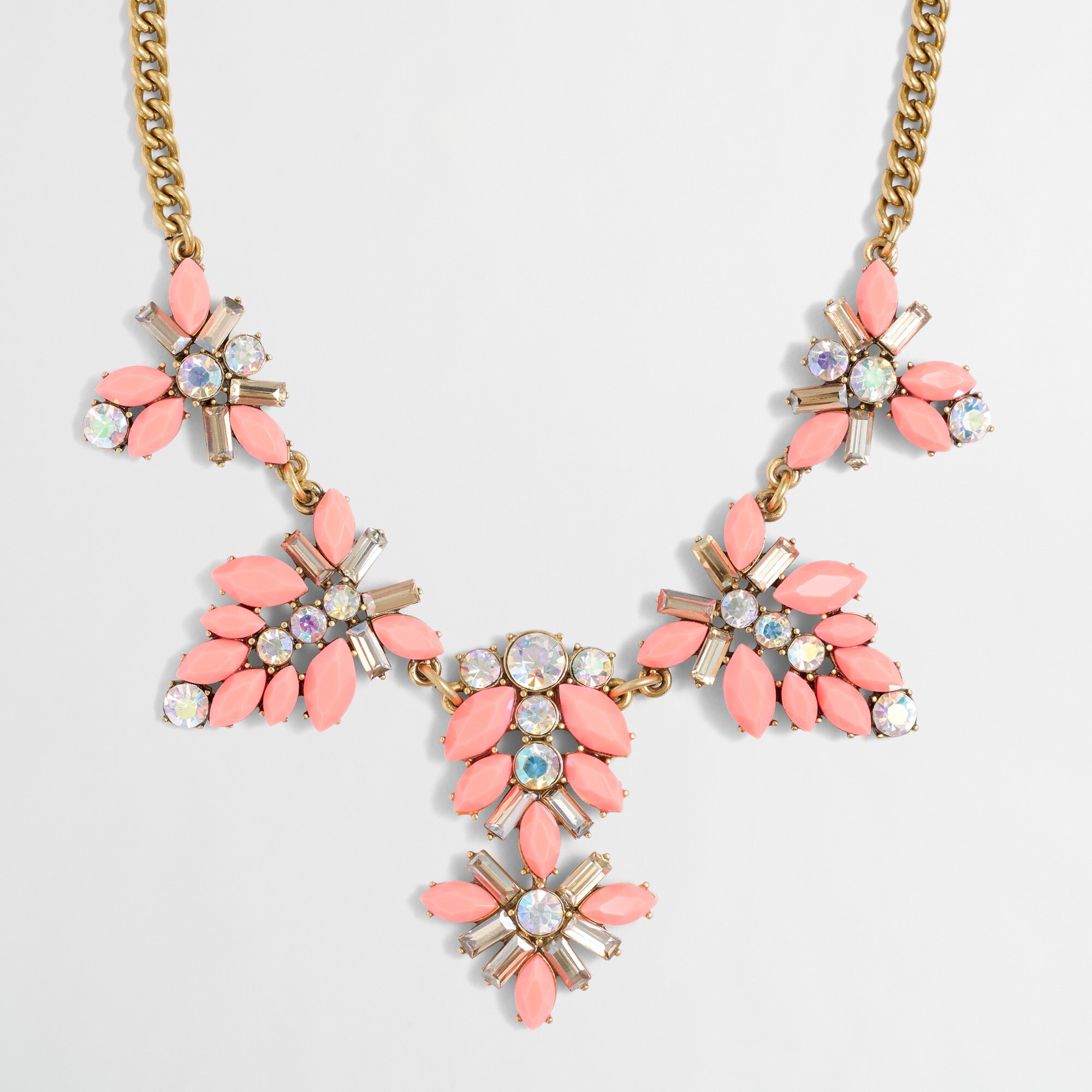 Gemstone blossoms necklace