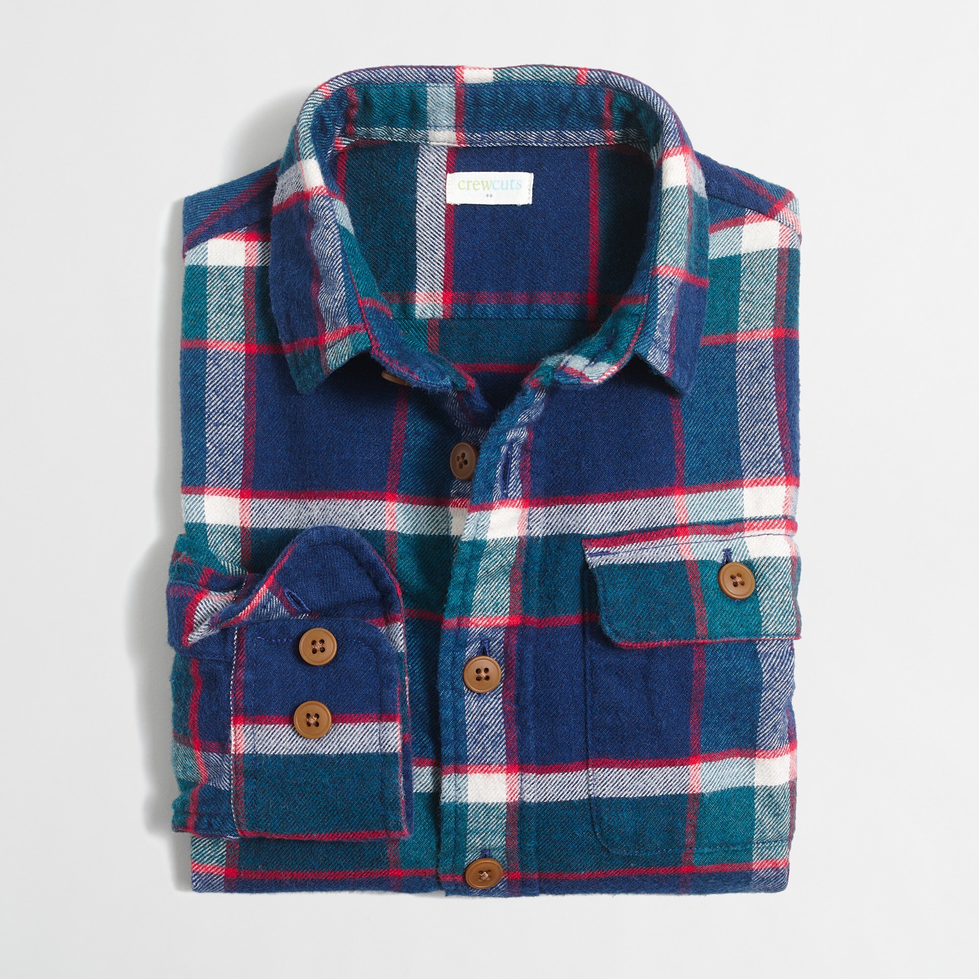 boys' elbow-patch flannel workshirt for boys