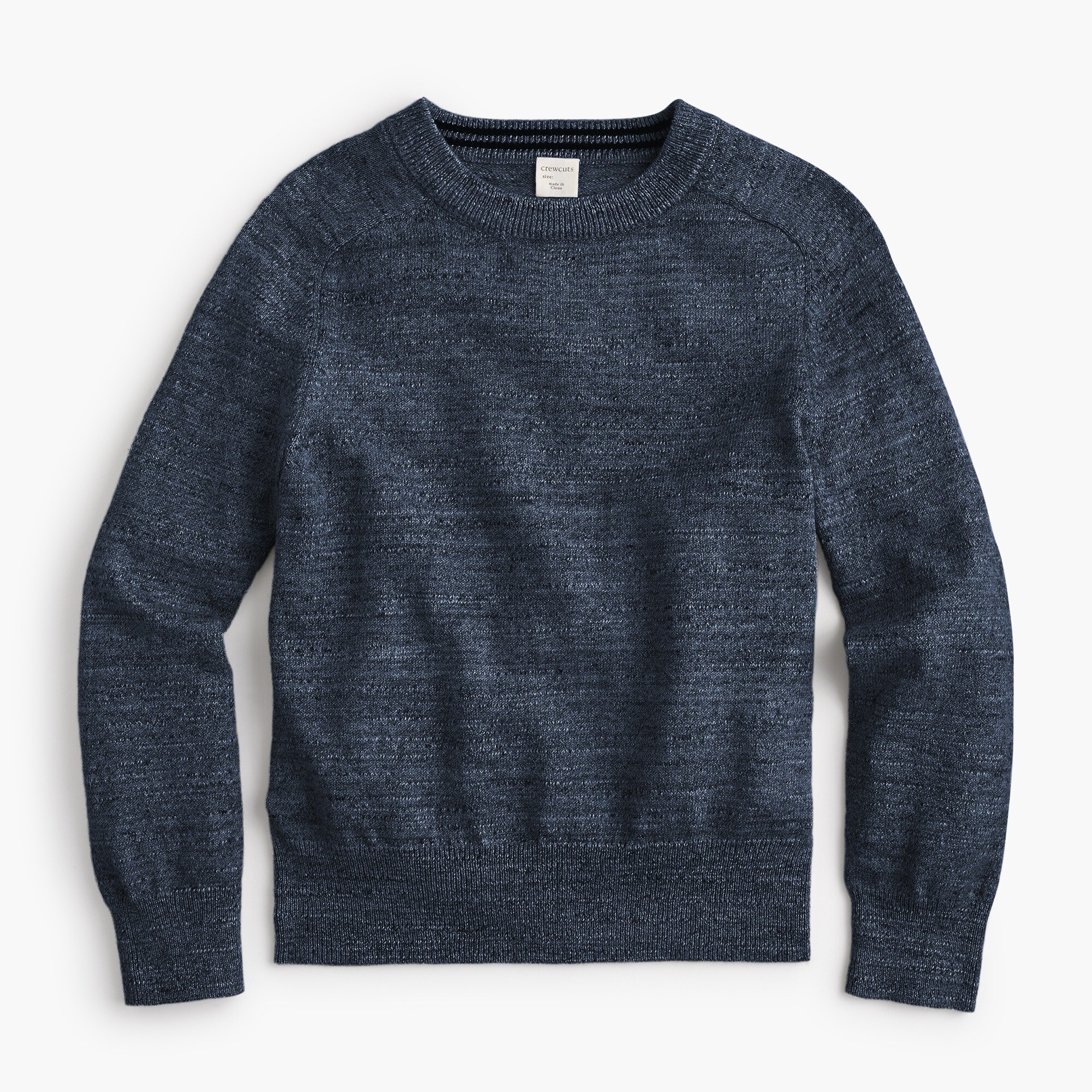 Boys' cotton crewneck sweater