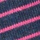 Tipped-stripe socks INDIGO PINK MICROSTRIPE