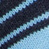 Striped socks NAVY WITH HTHR BLUE TIP