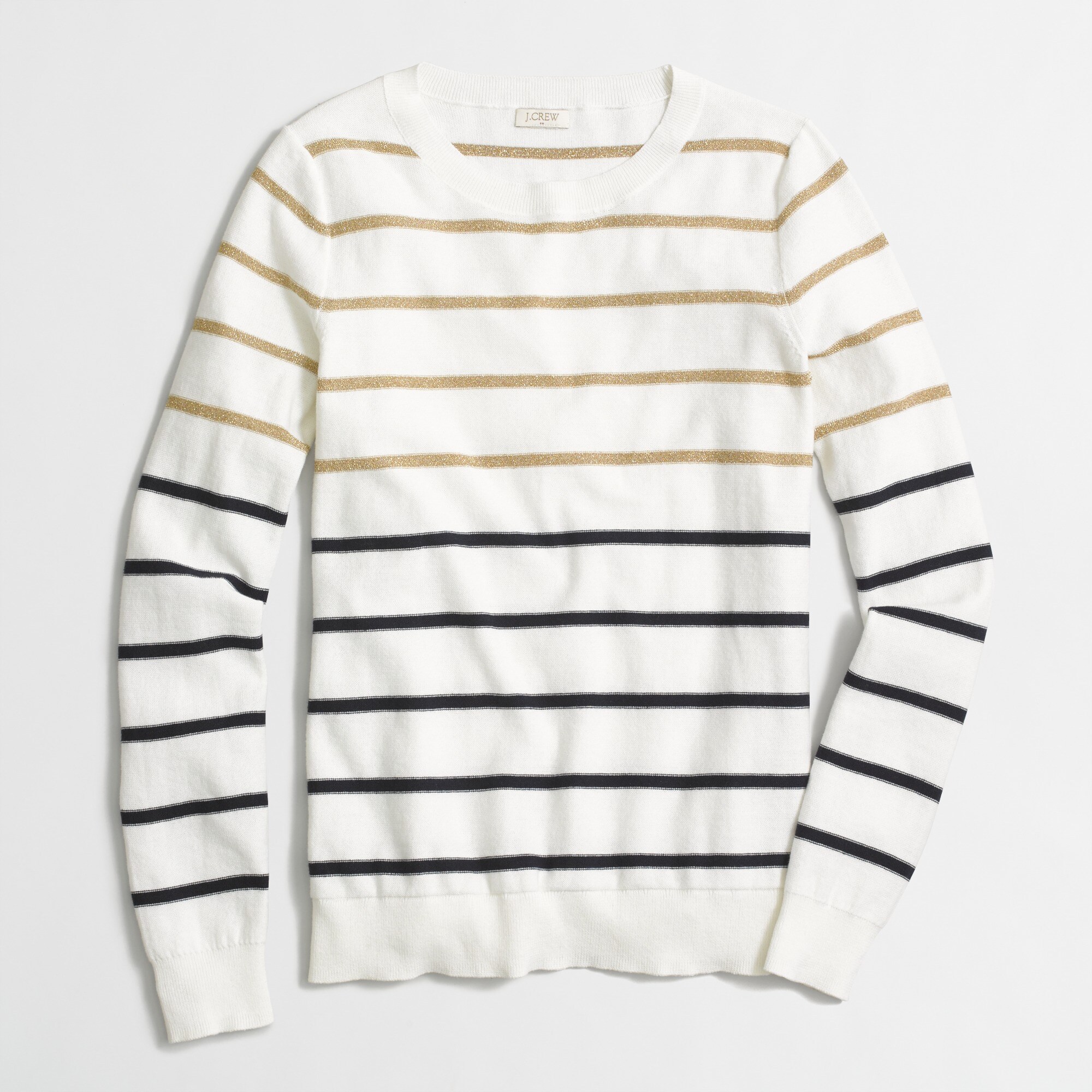 Lurex® striped Teddie sweater