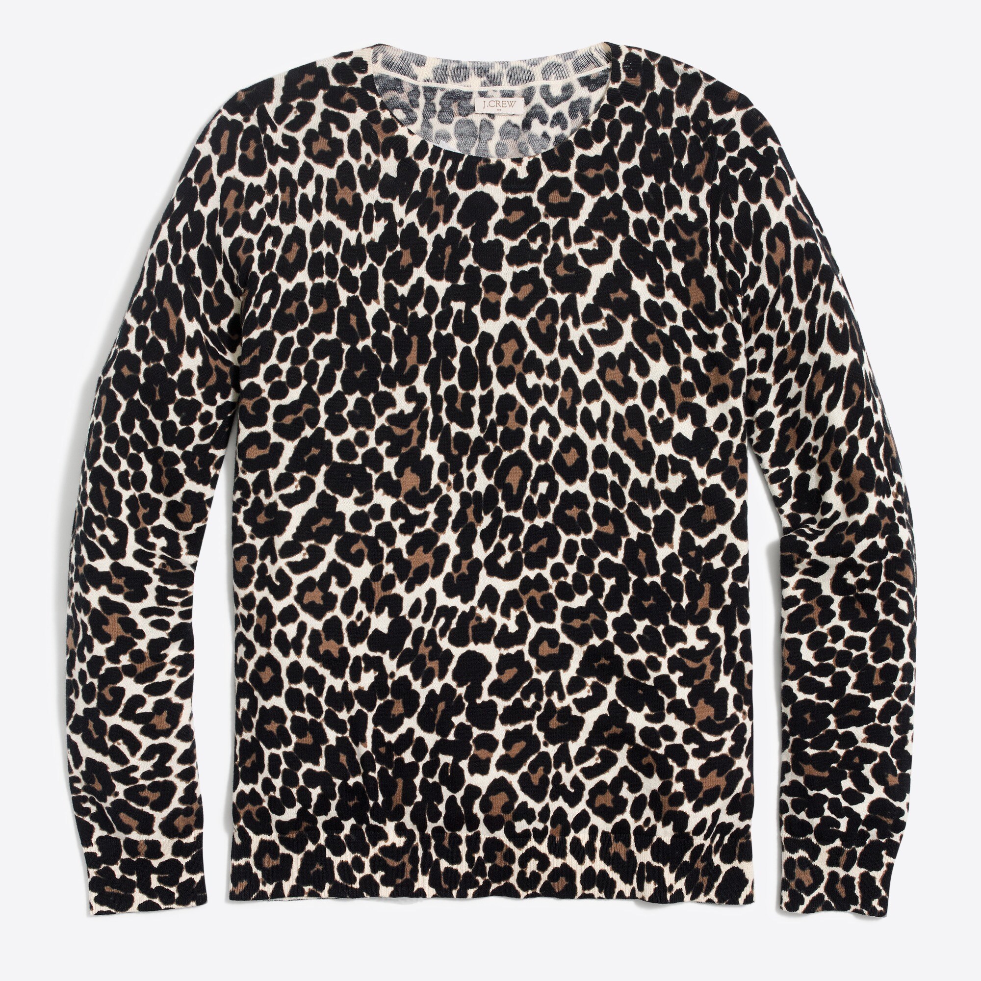leopard teddie sweater for women