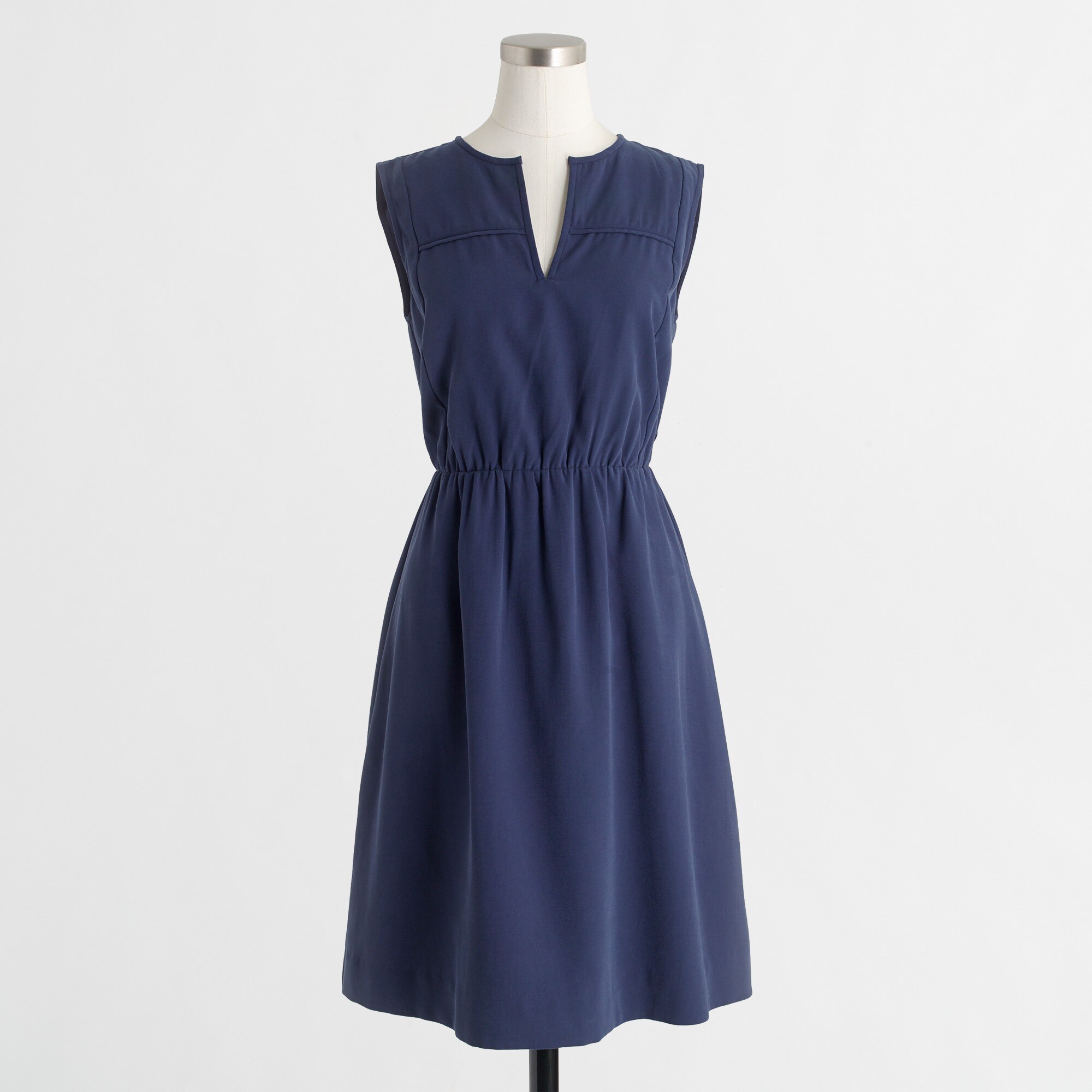Sandwashed twill scarf dress