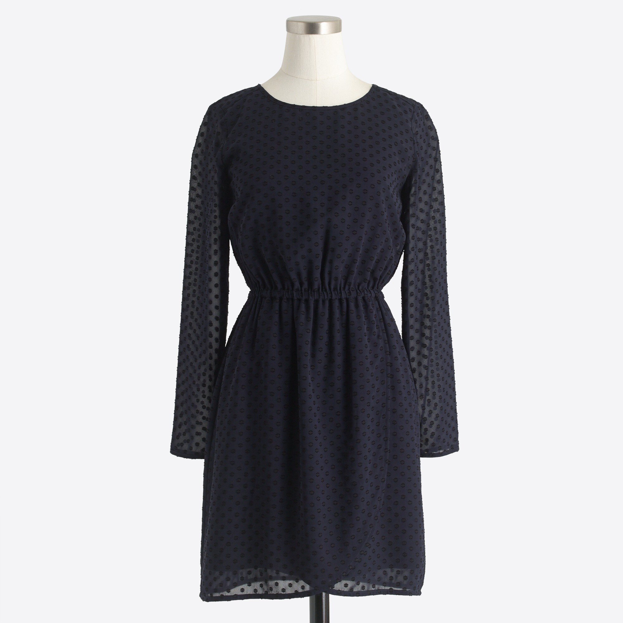 clip-dot tulip-hem dress for women