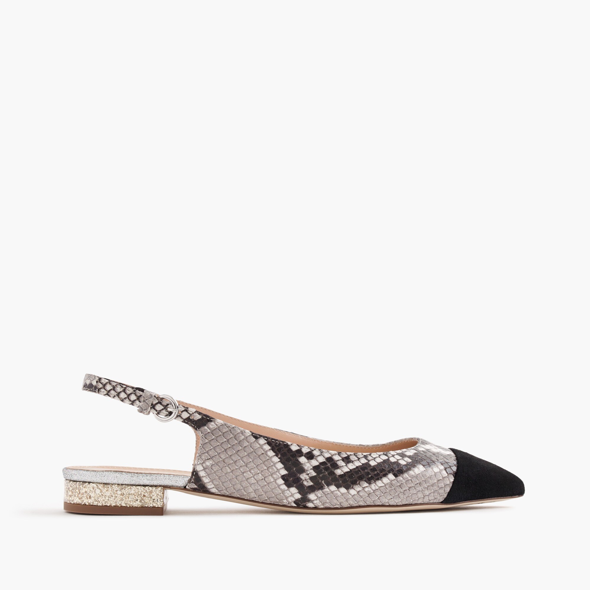 j crew snakeskin flats