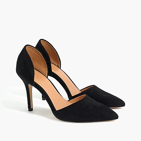 womens Suede d'Orsay pumps