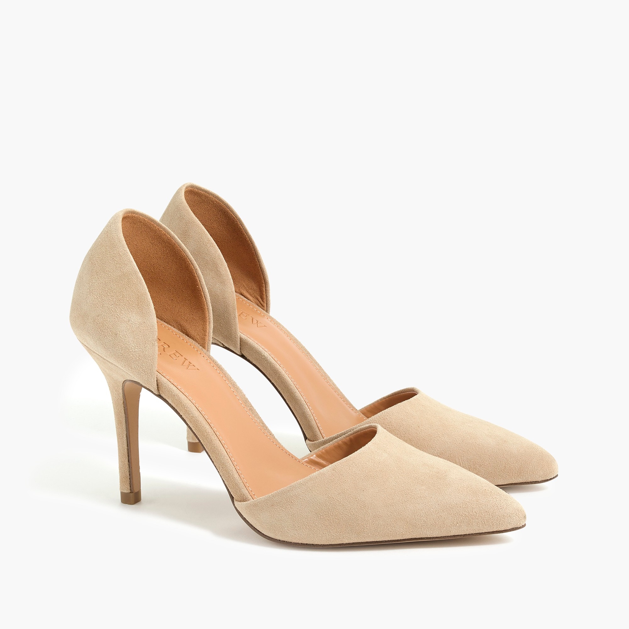 Suede d'Orsay pumps