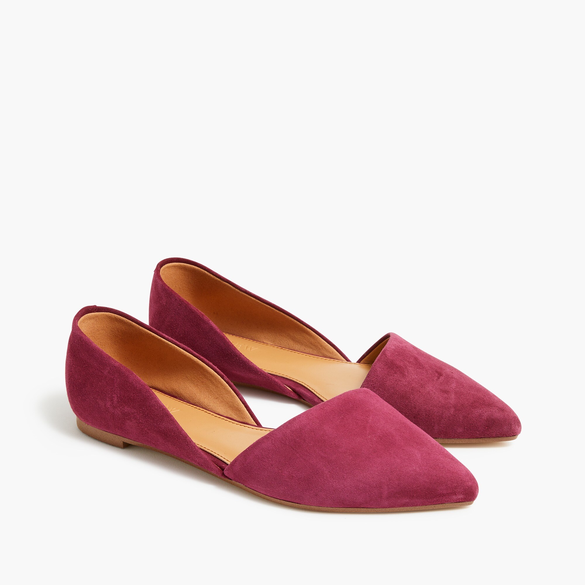 zoe suede d&apos;orsay flats for women